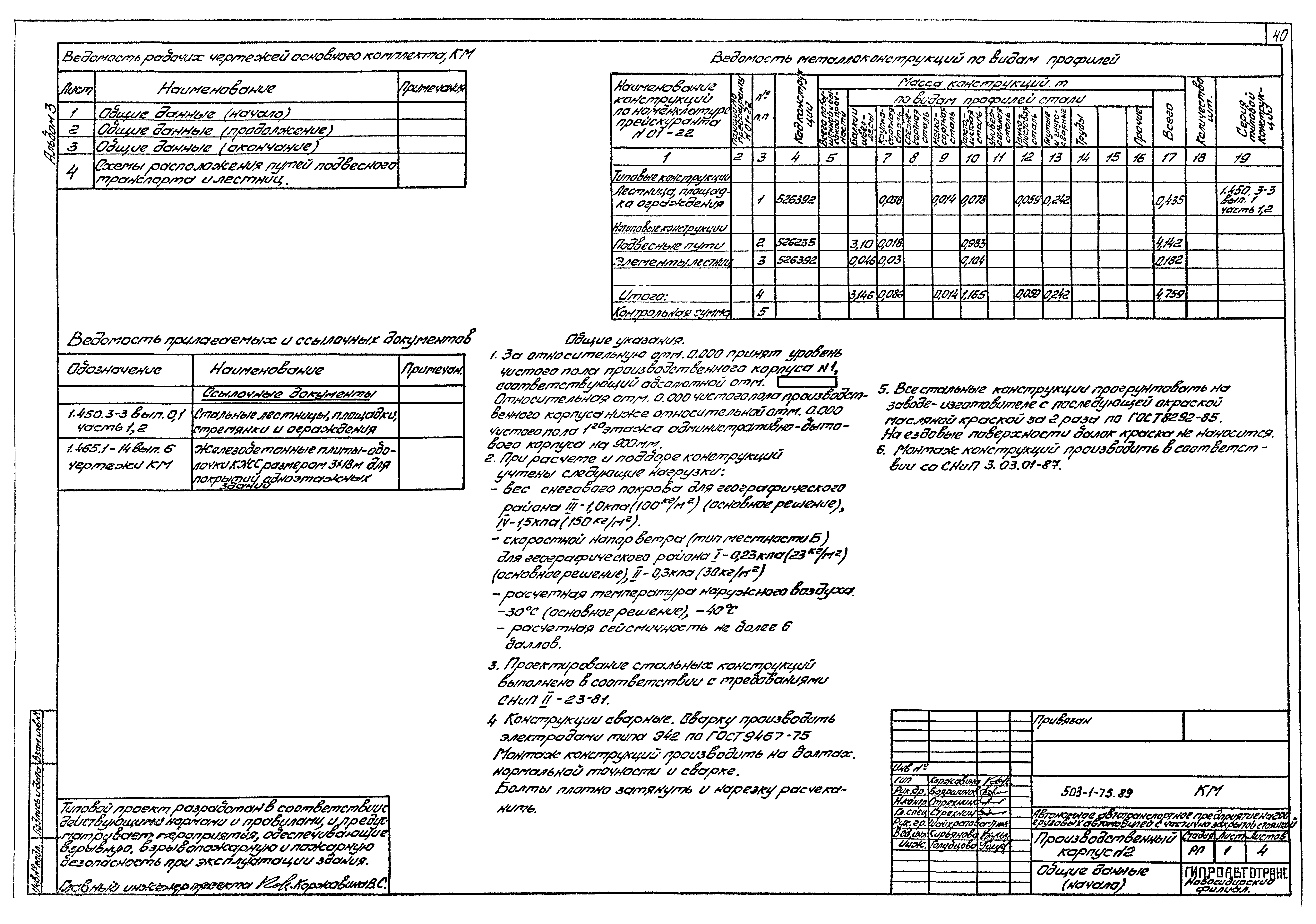 Типовой проект 503-1-75.89