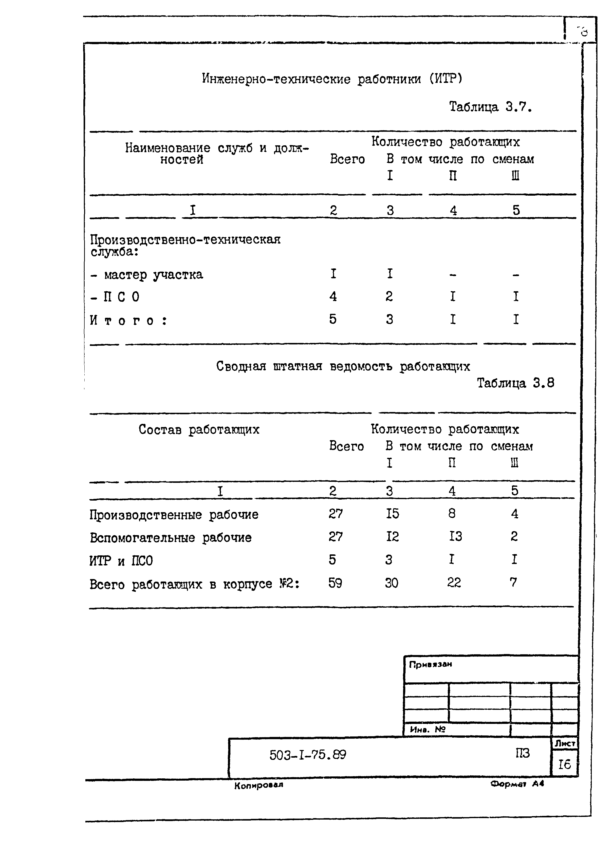 Типовой проект 503-1-75.89