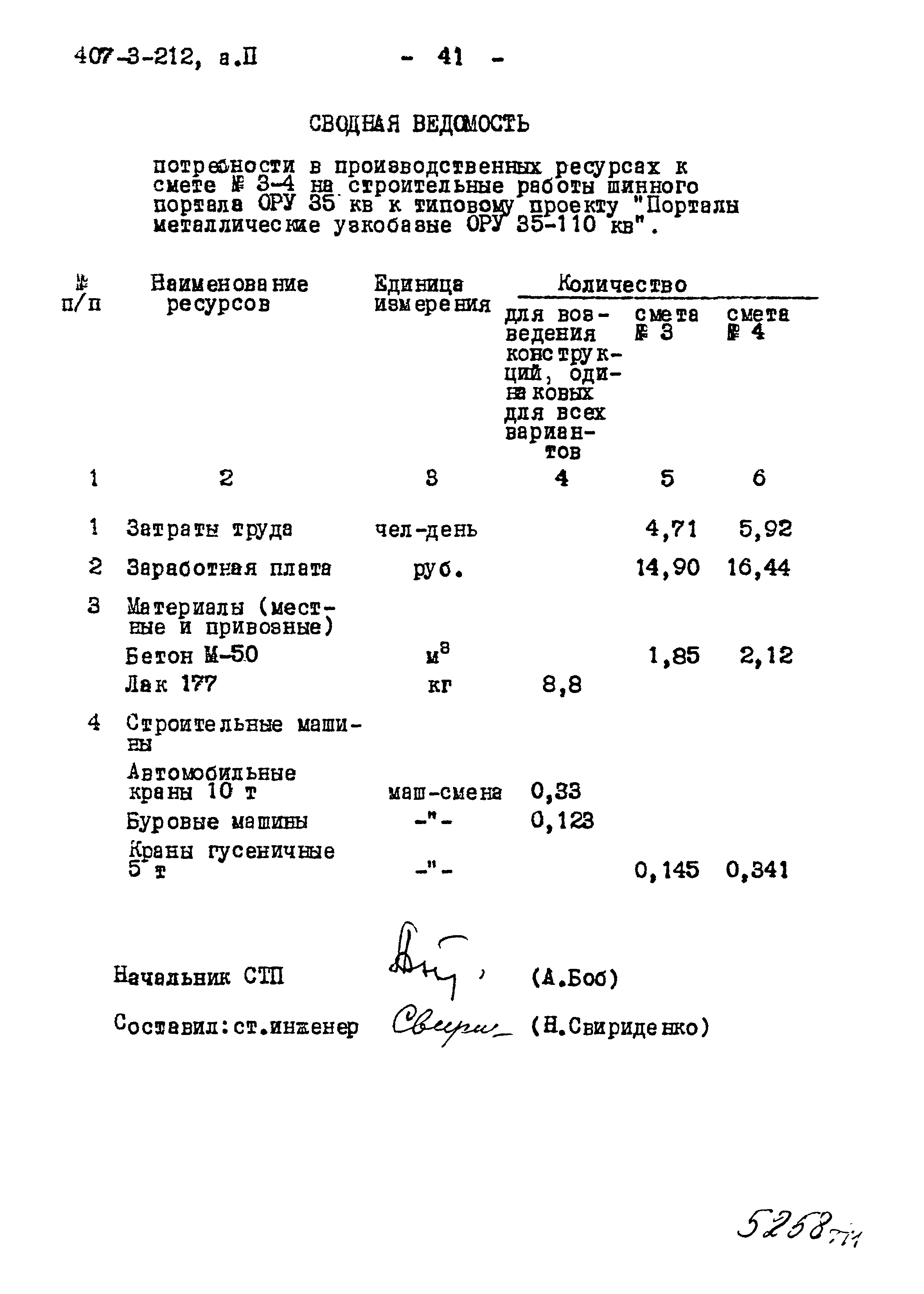 Типовой проект 407-3-212