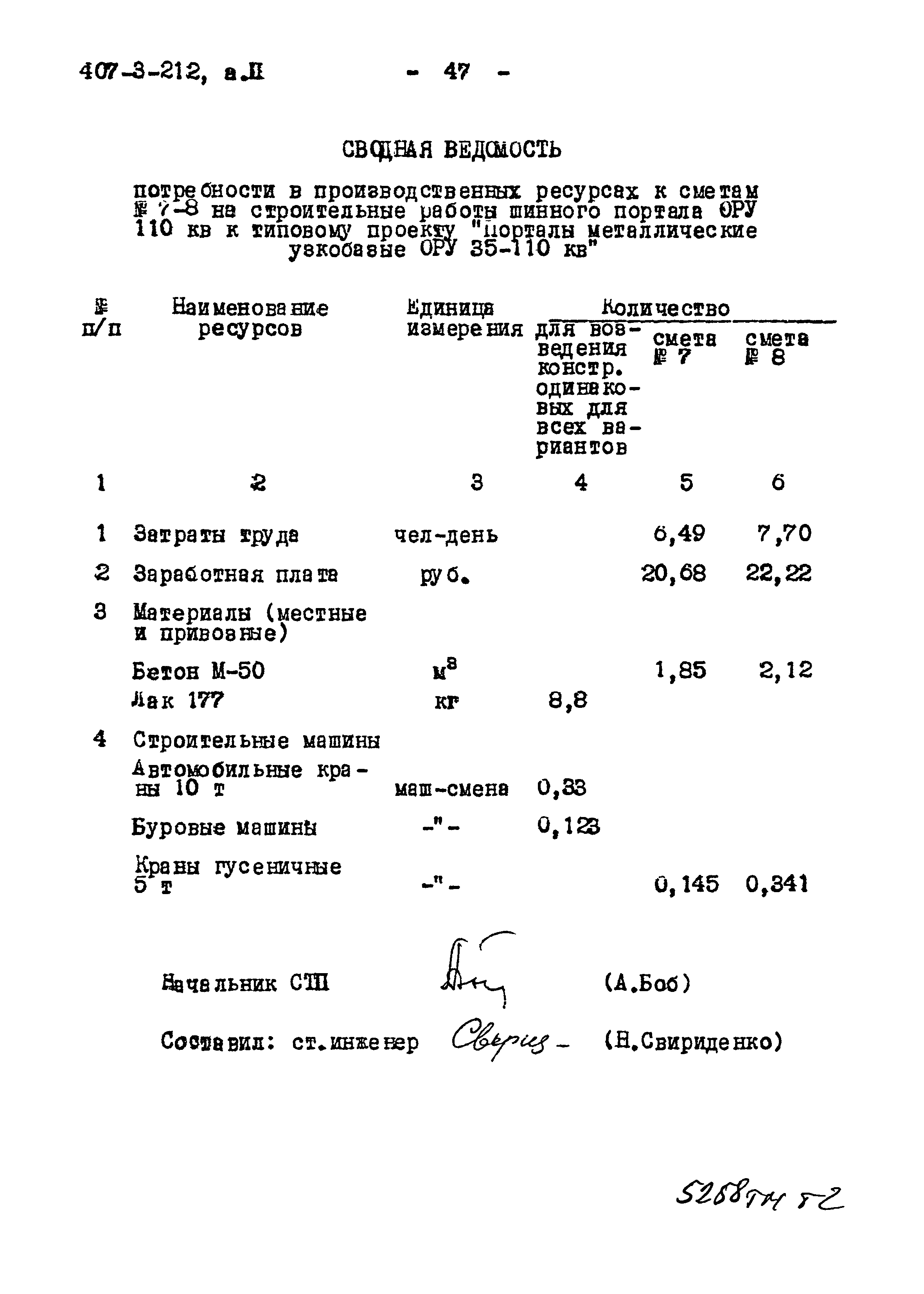 Типовой проект 407-3-212