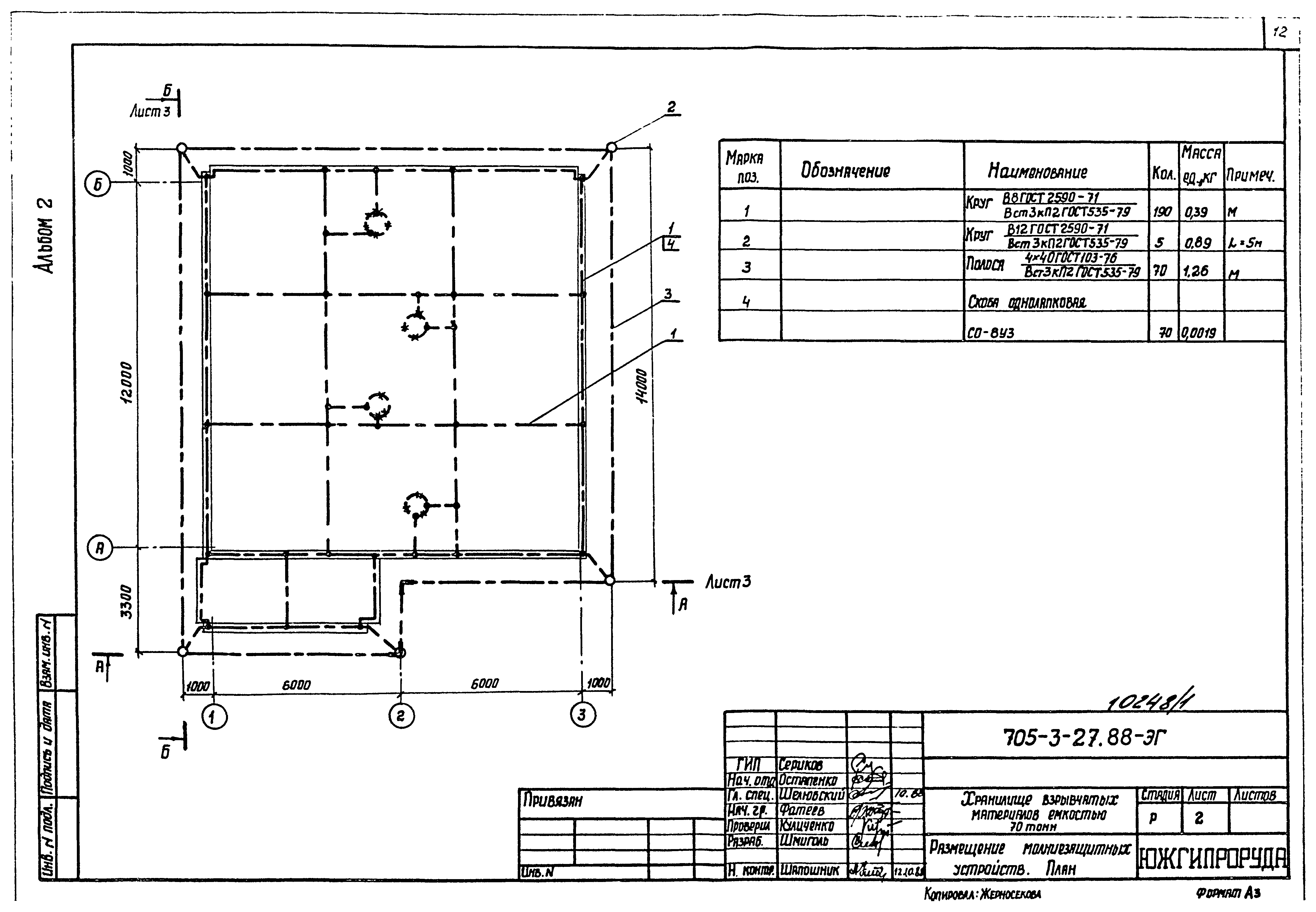 Типовой проект 705-3-27.88