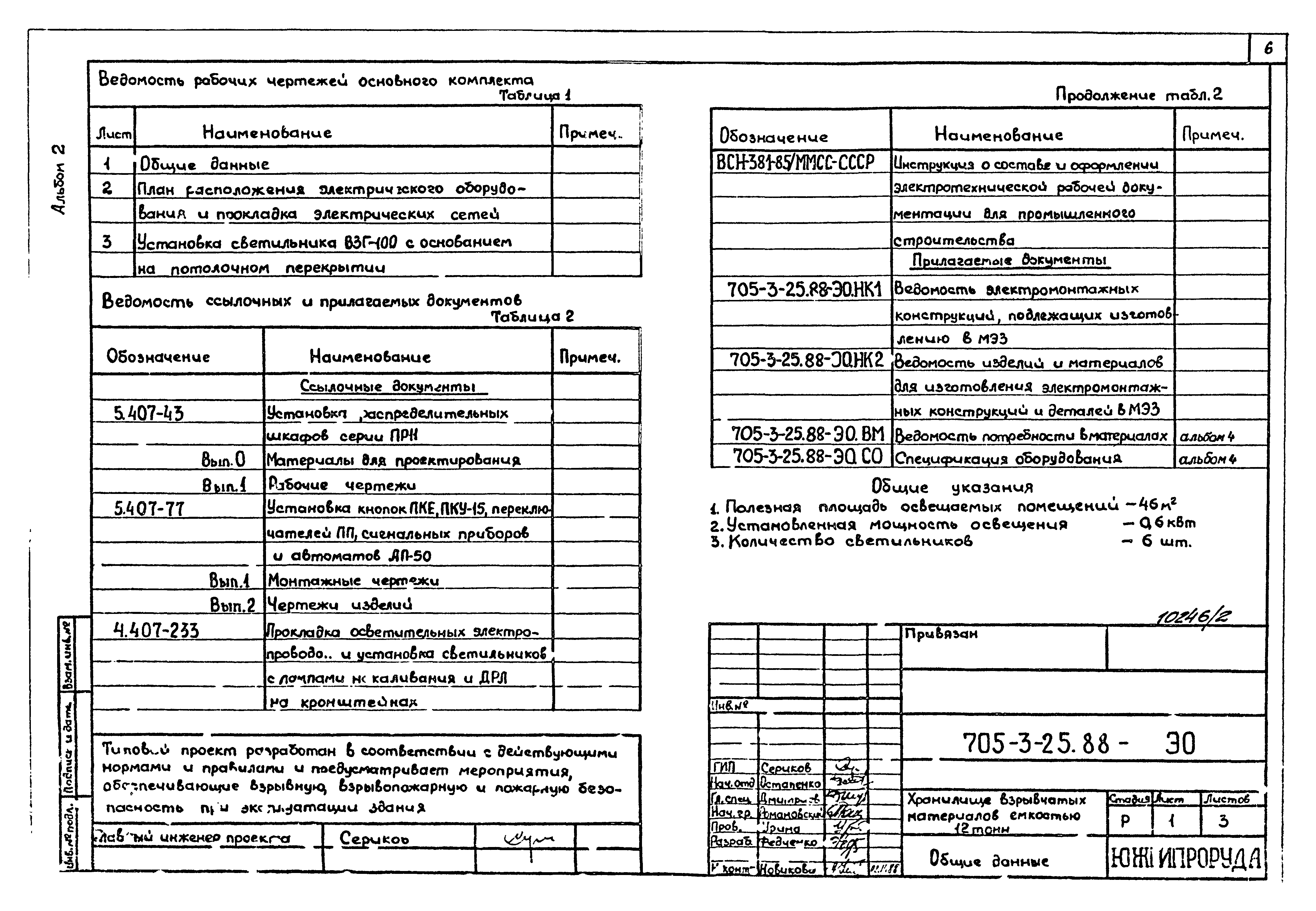 Типовой проект 705-3-25.88