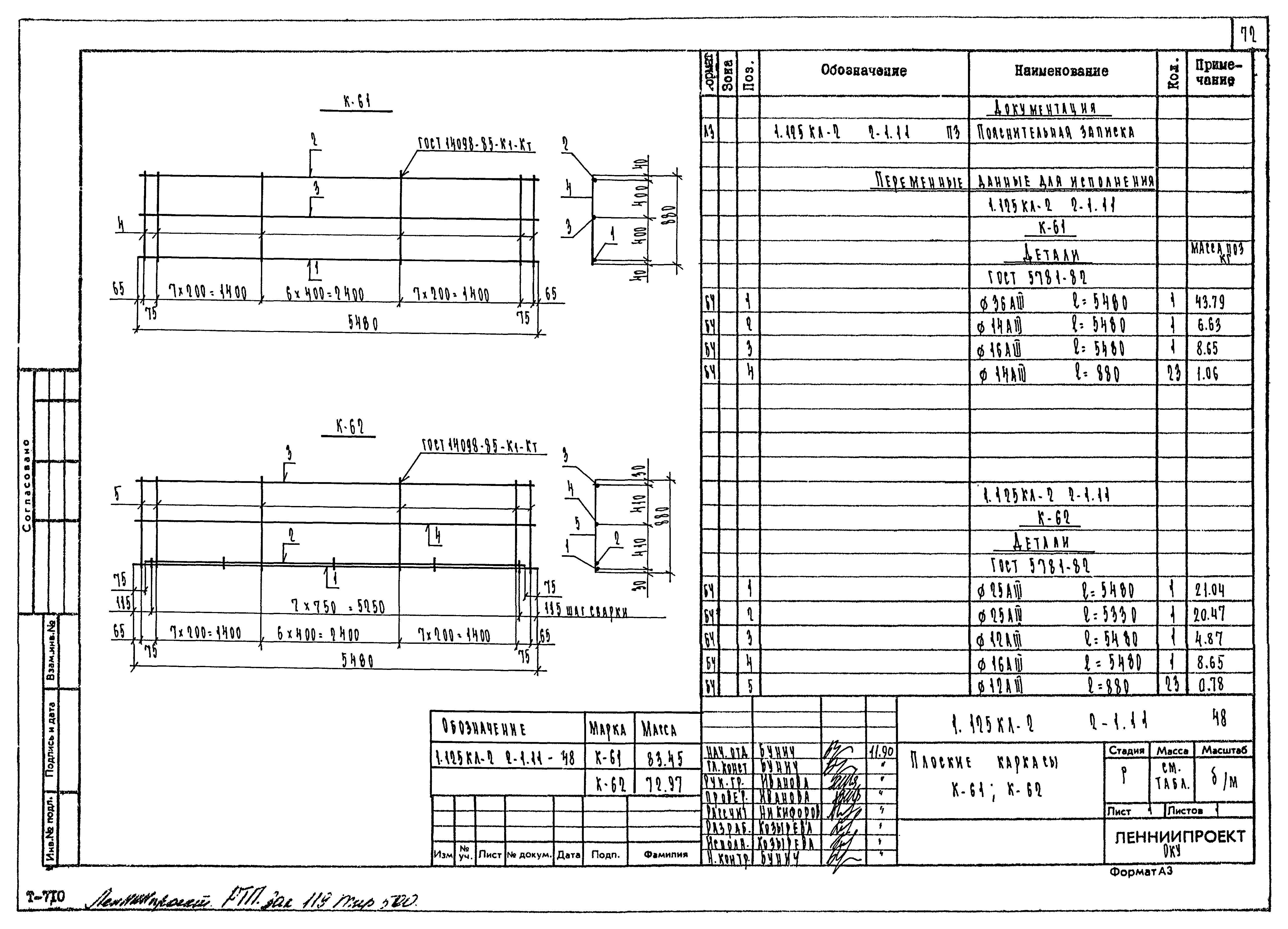 Серия 1.125 КЛ-2