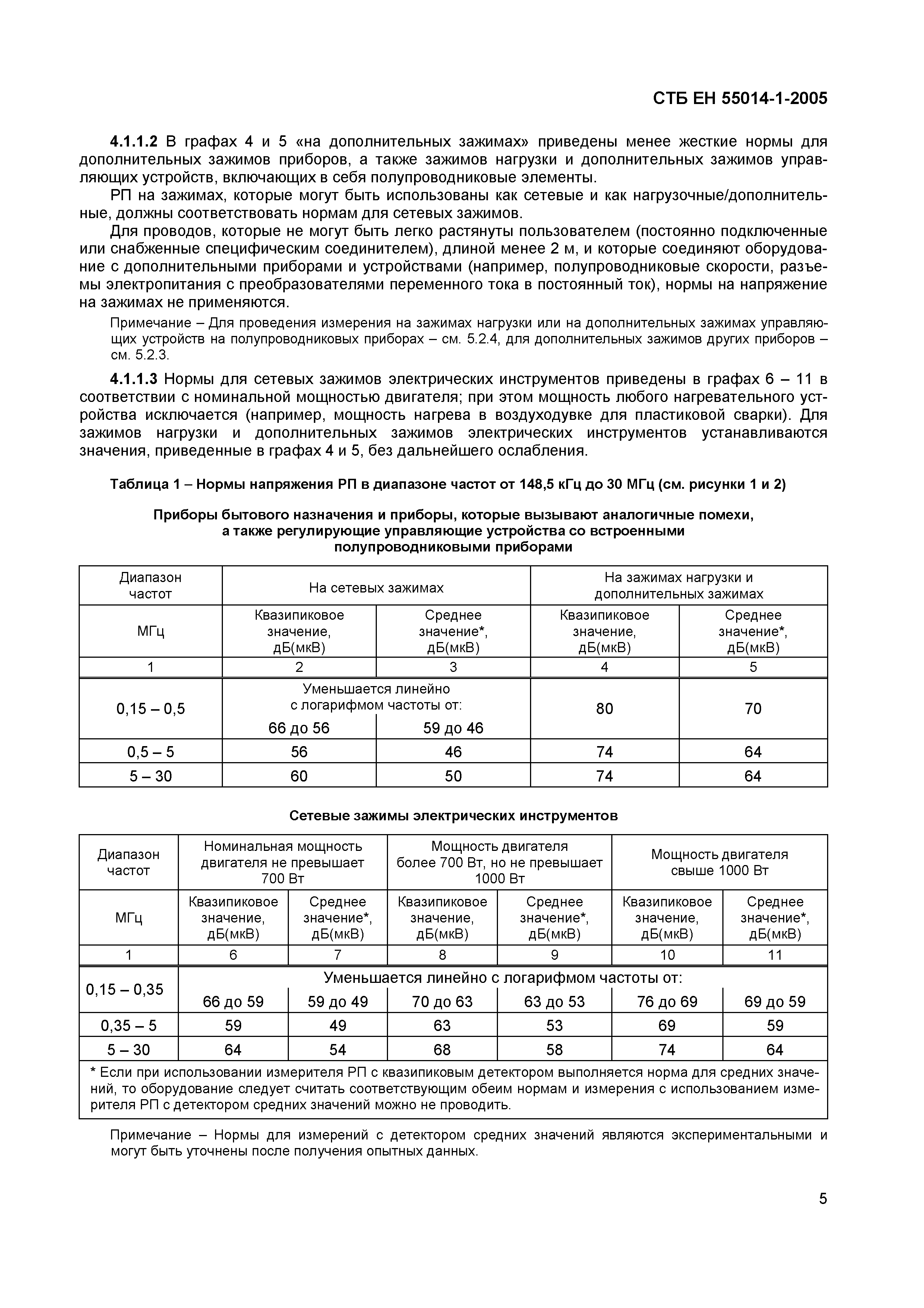 СТБ ЕН 55014-1-2005