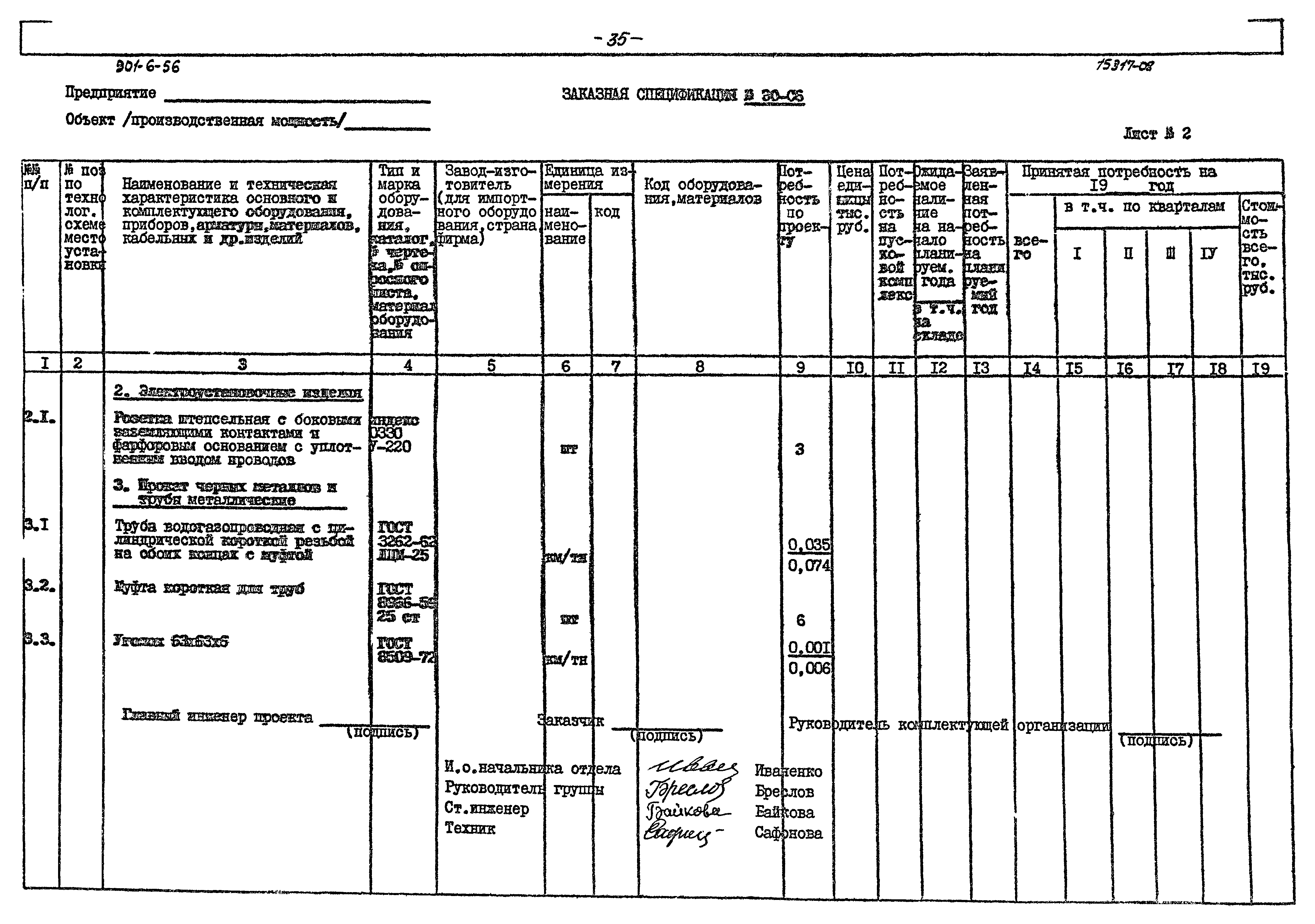 Типовой проект 901-6-56