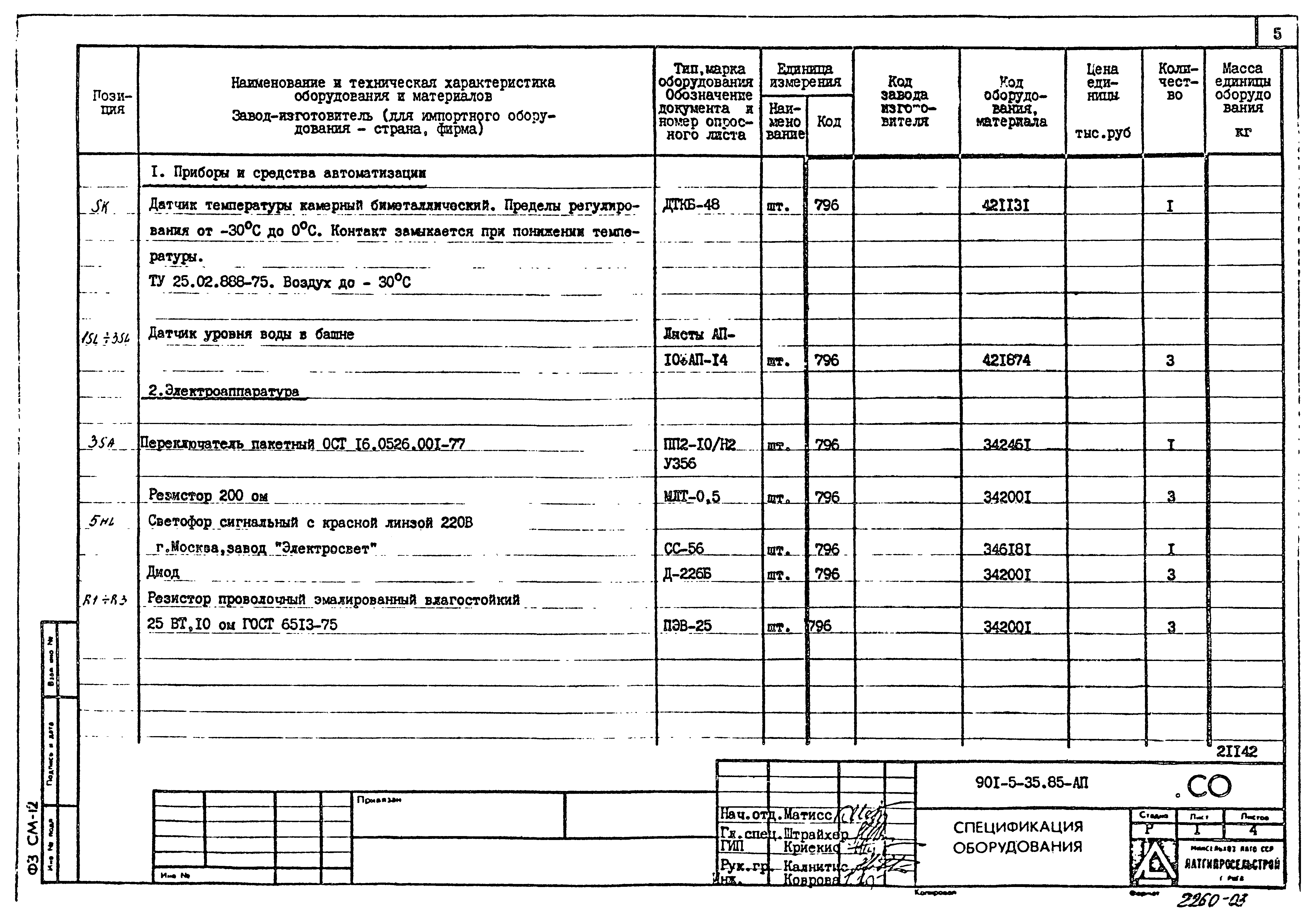 Типовой проект 901-5-35.85