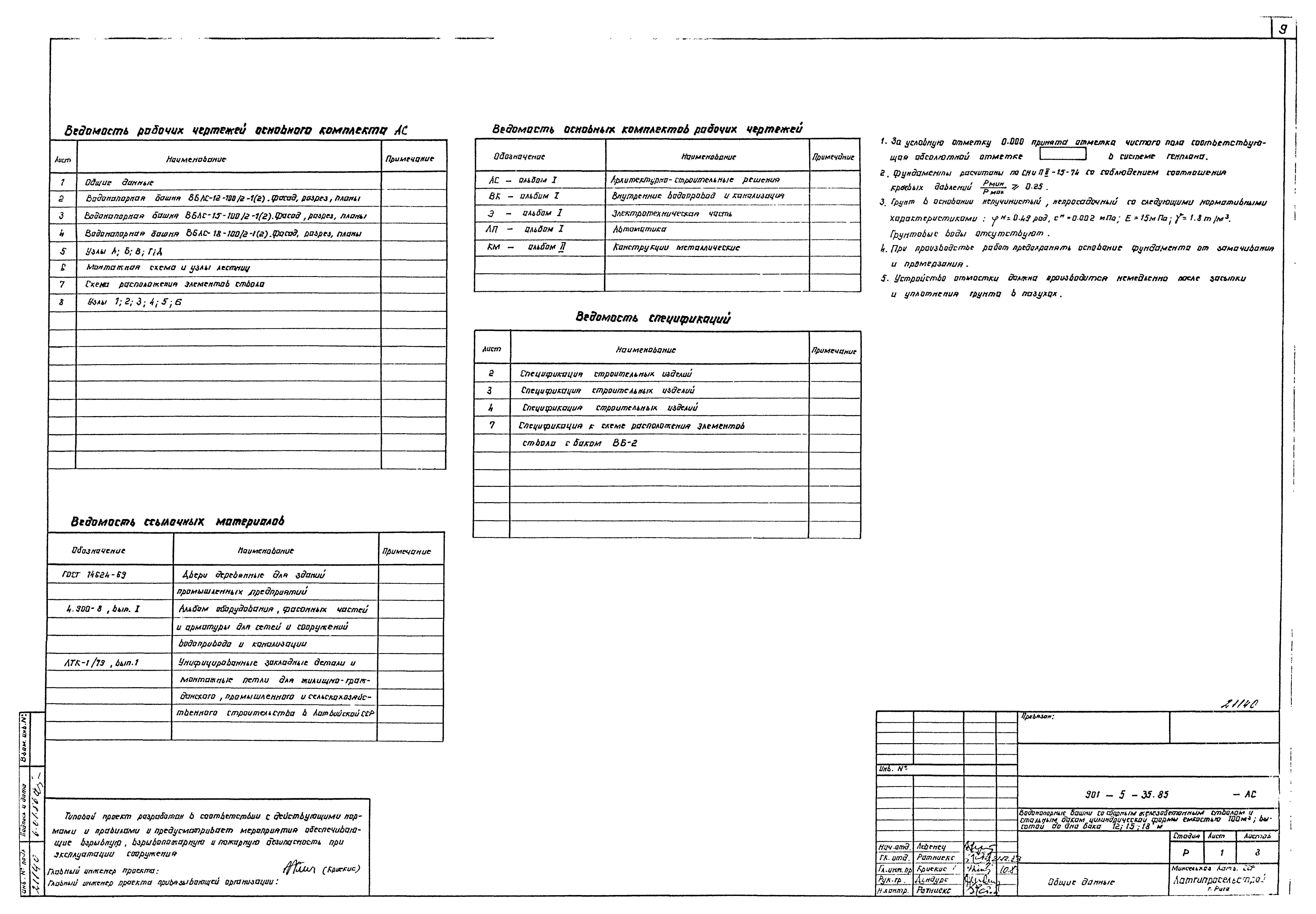 Типовой проект 901-5-35.85