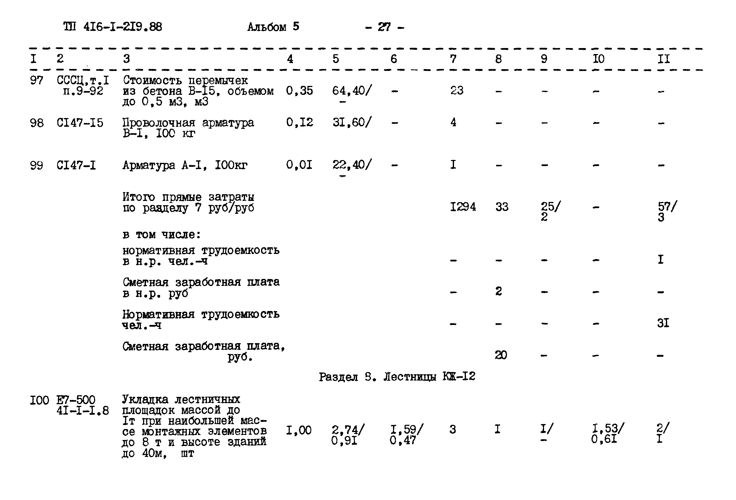 Типовой проект 416-1-219.88