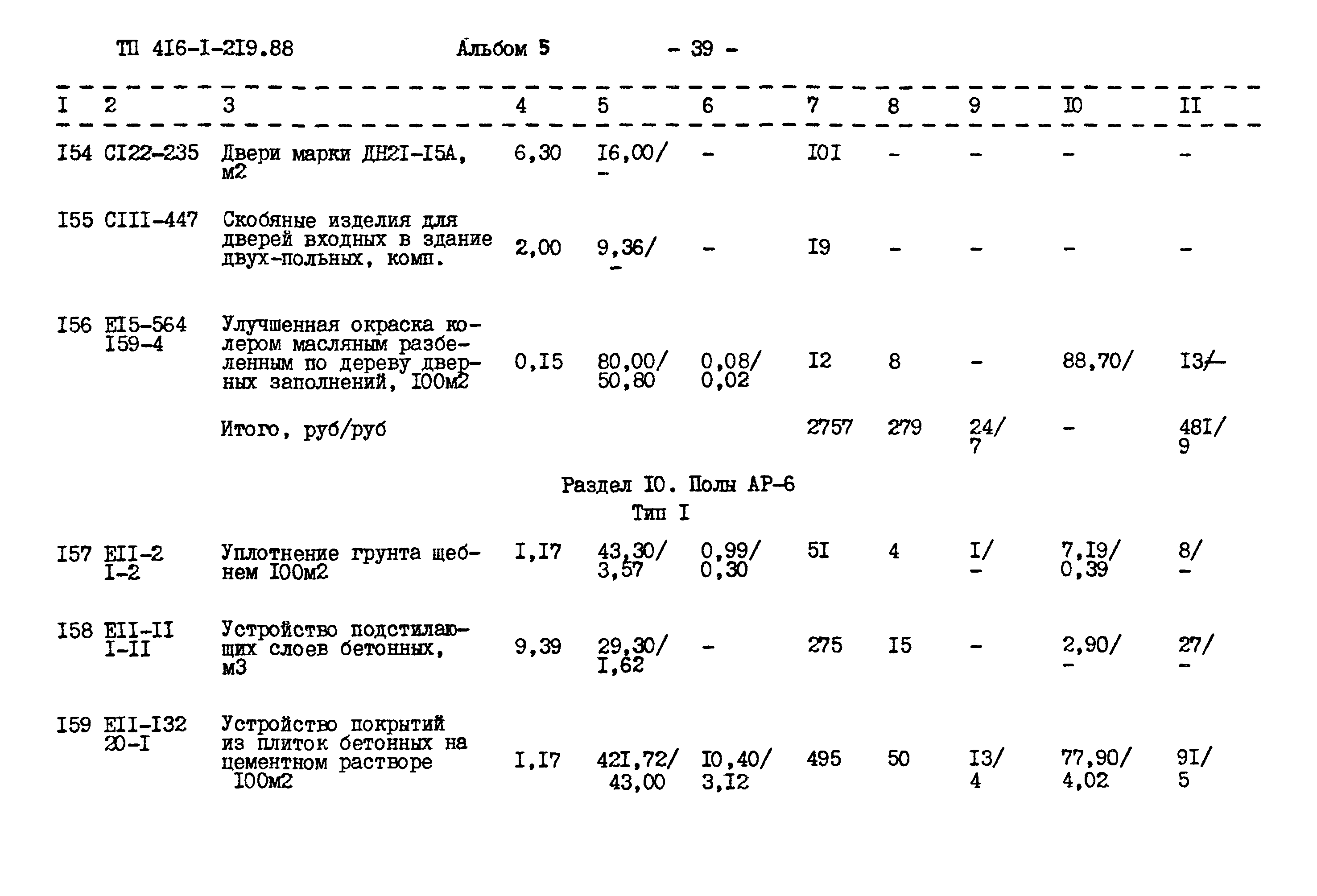 Типовой проект 416-1-219.88