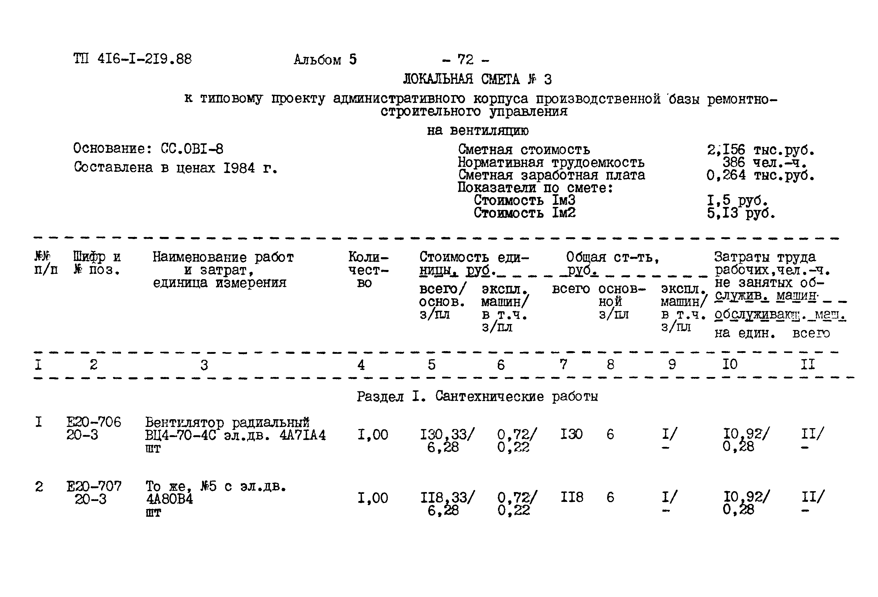 Типовой проект 416-1-219.88