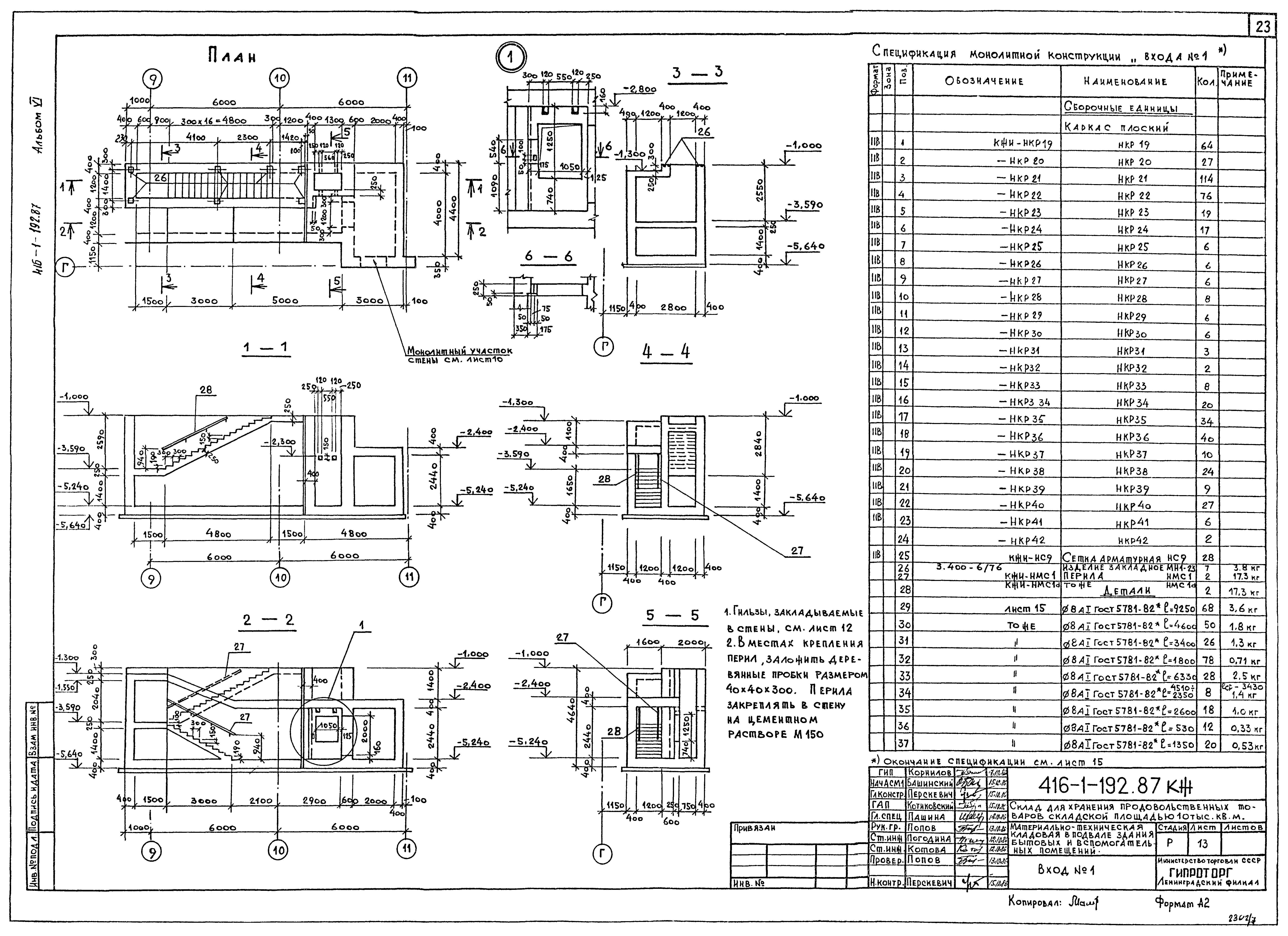 Типовой проект 416-1-192.87
