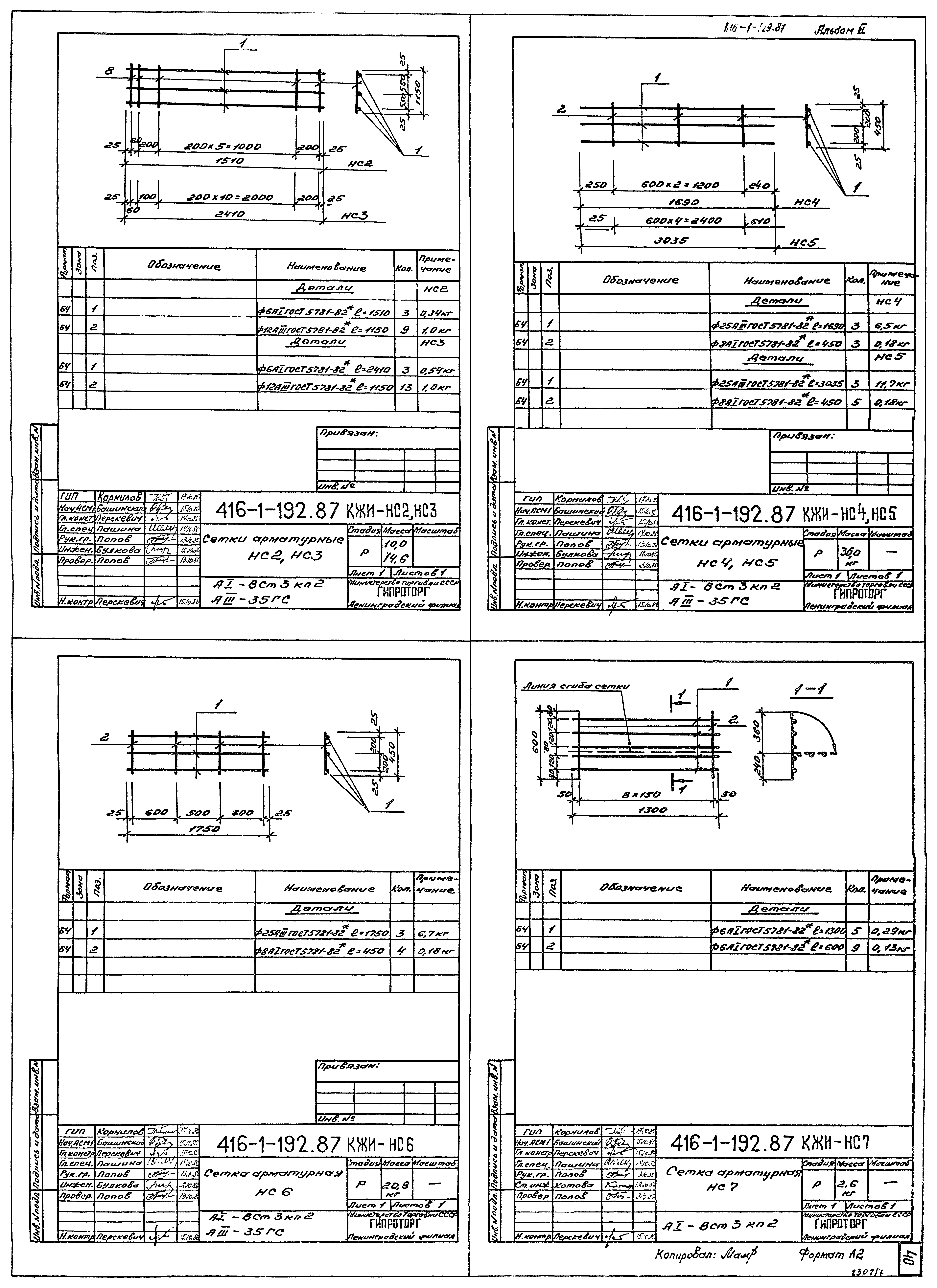 Типовой проект 416-1-192.87