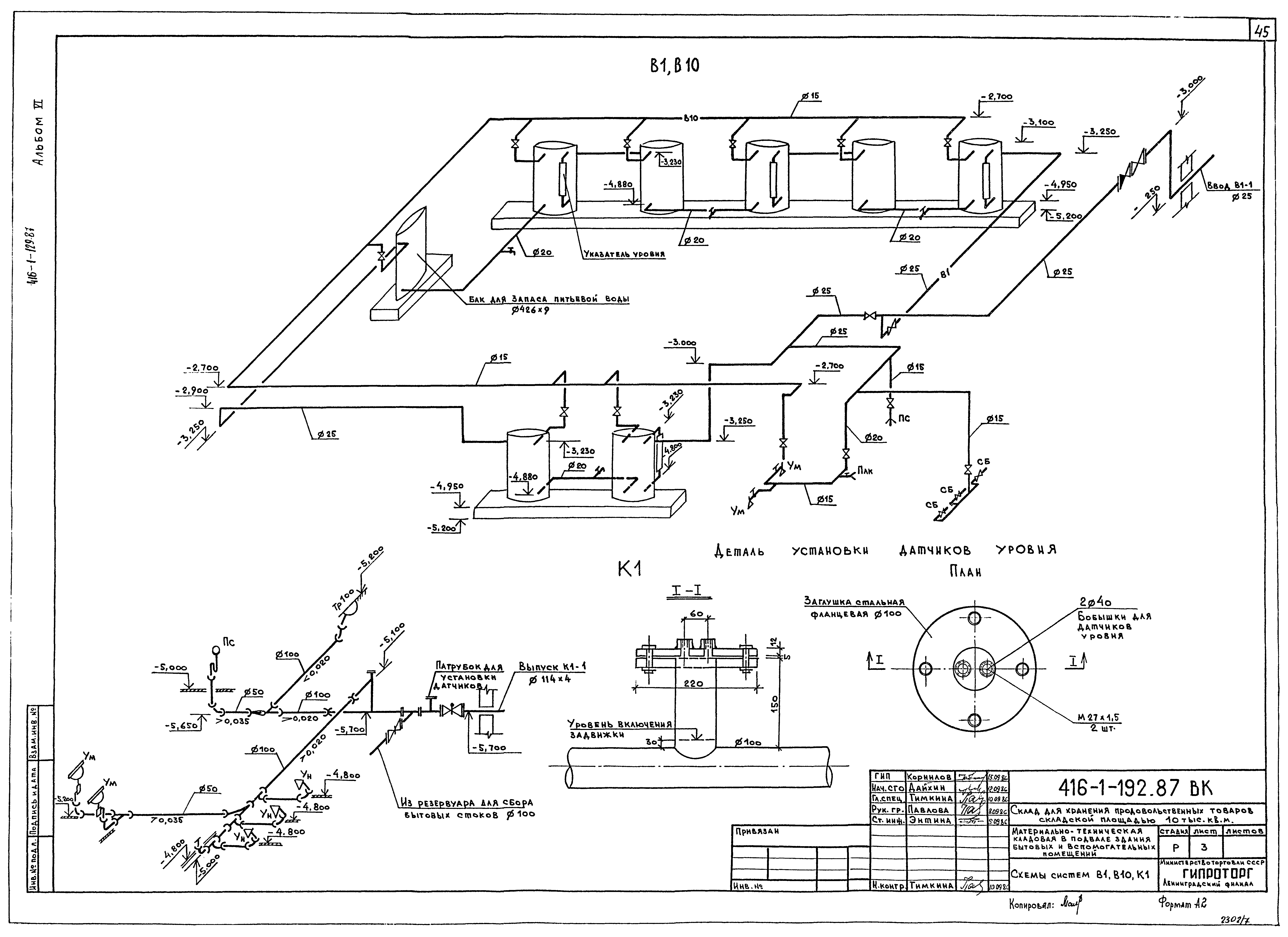 Типовой проект 416-1-192.87