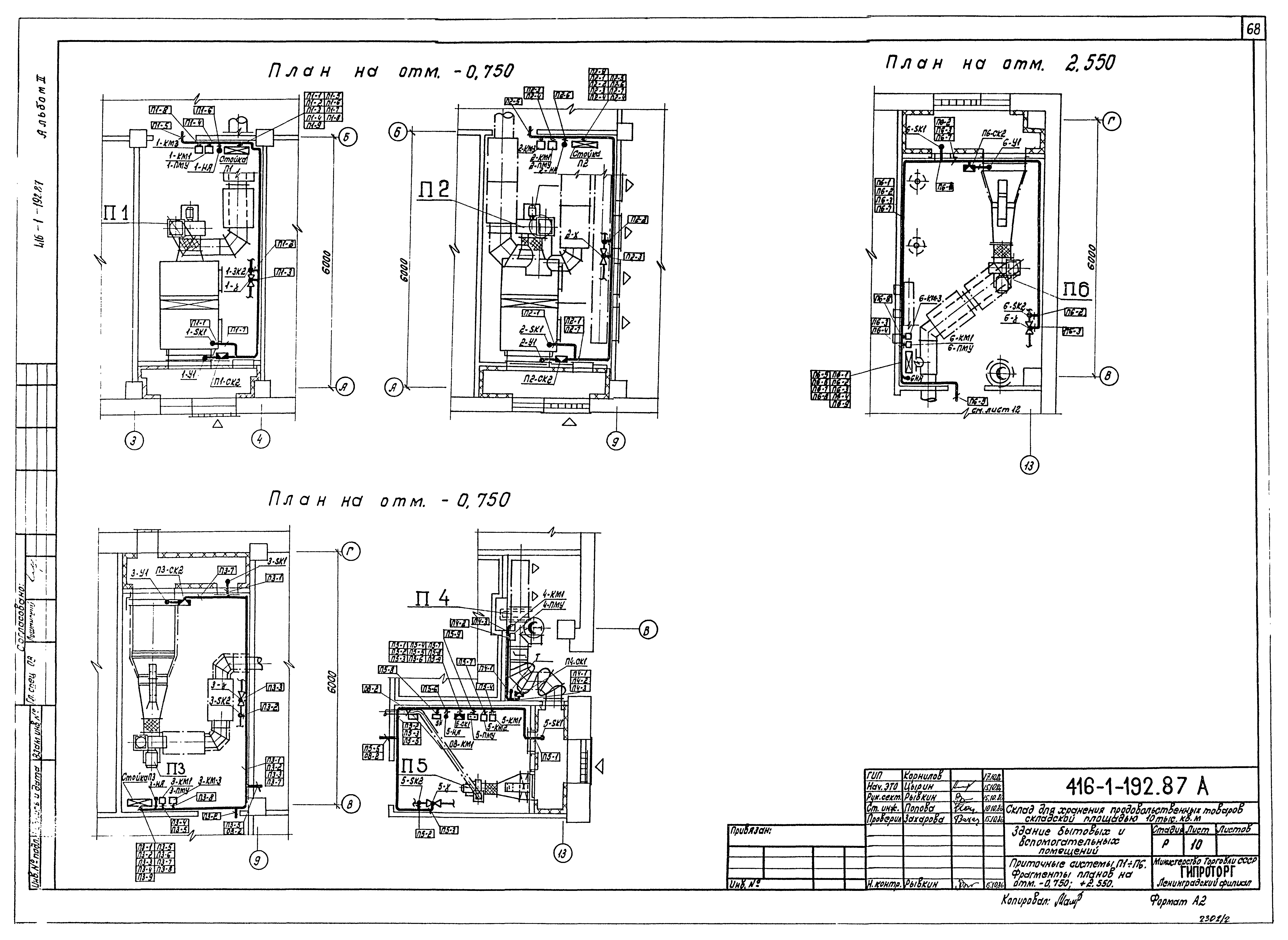 Типовой проект 416-1-192.87