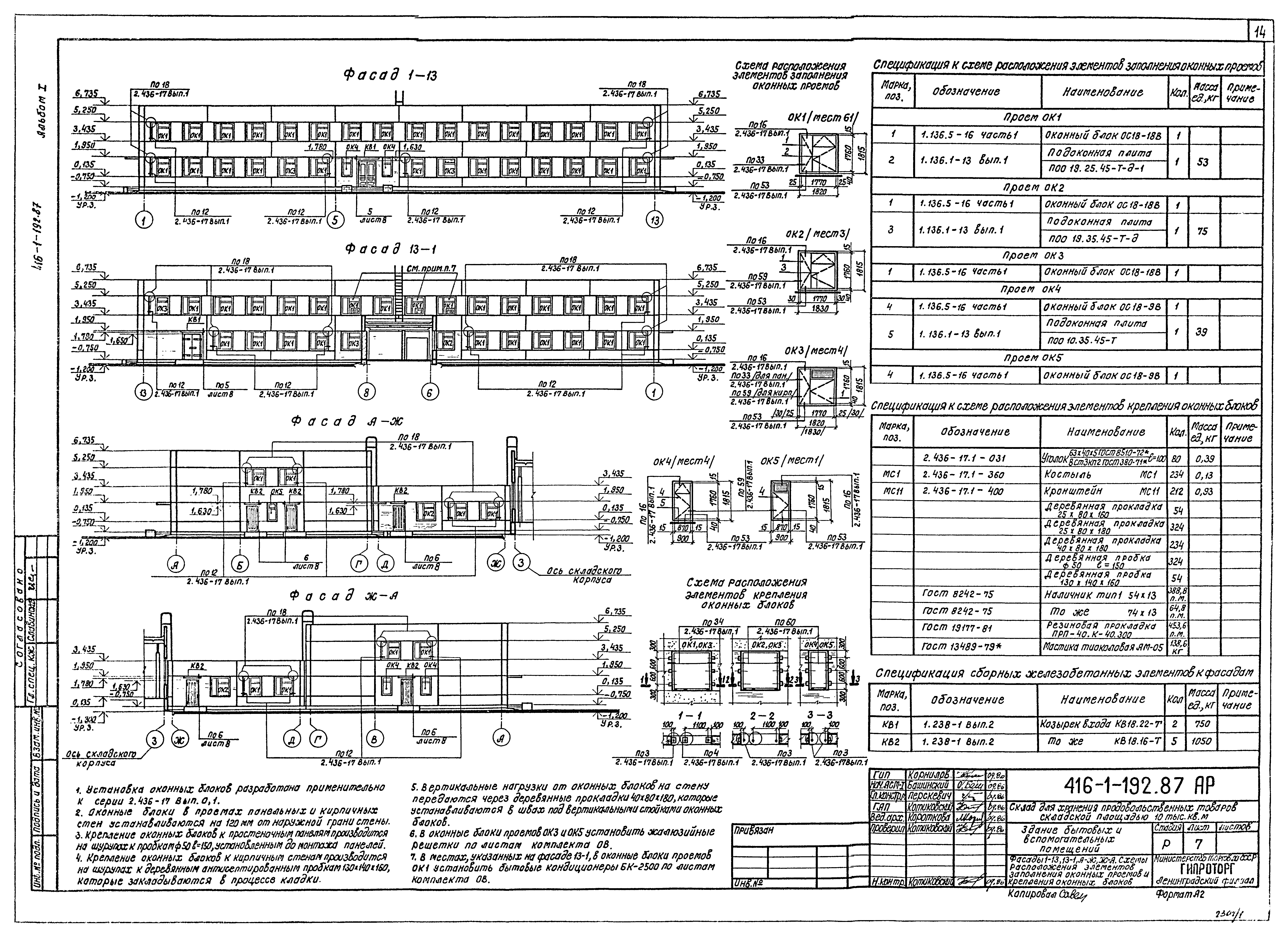 Типовой проект 416-1-192.87
