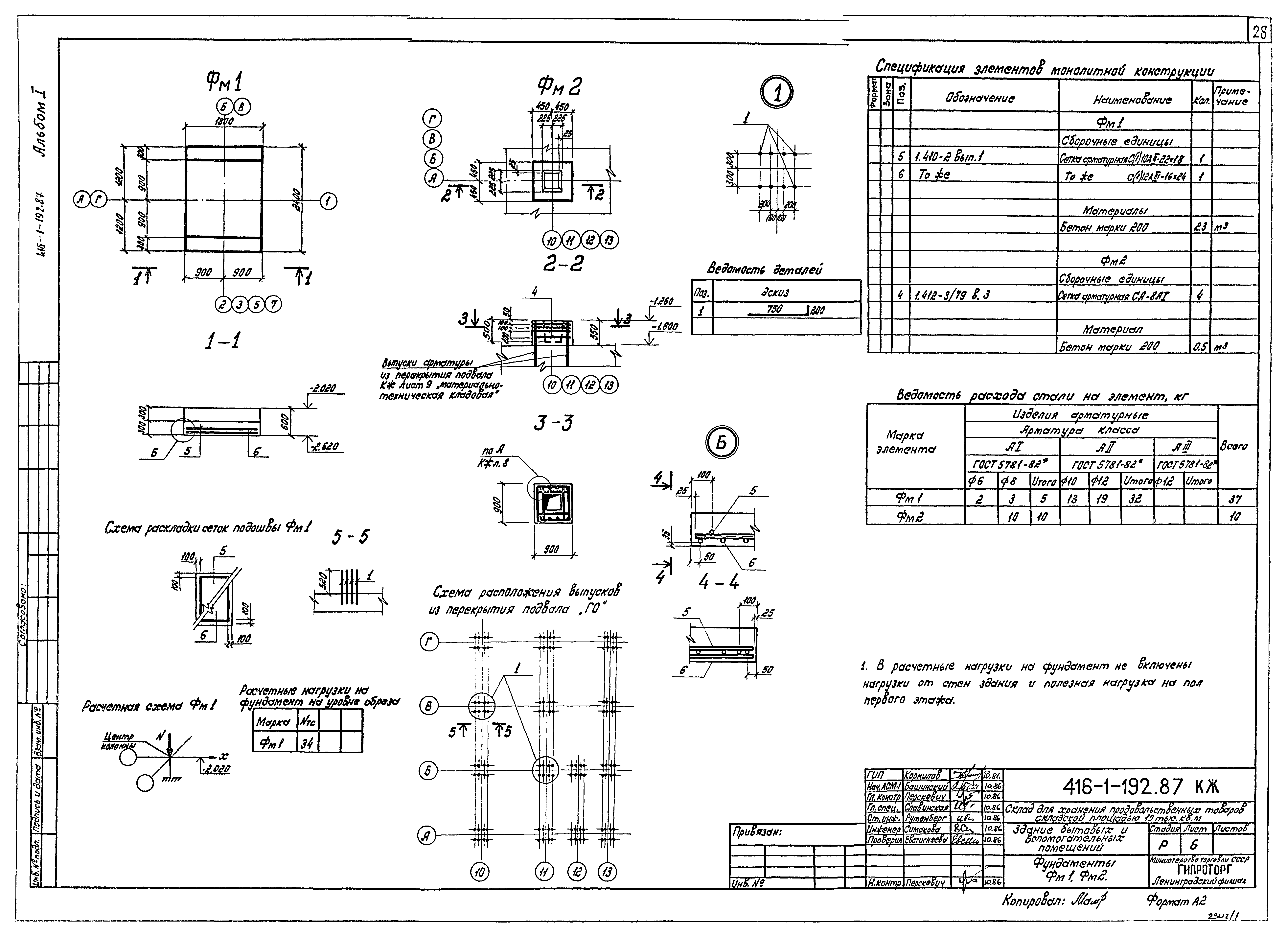 Типовой проект 416-1-192.87