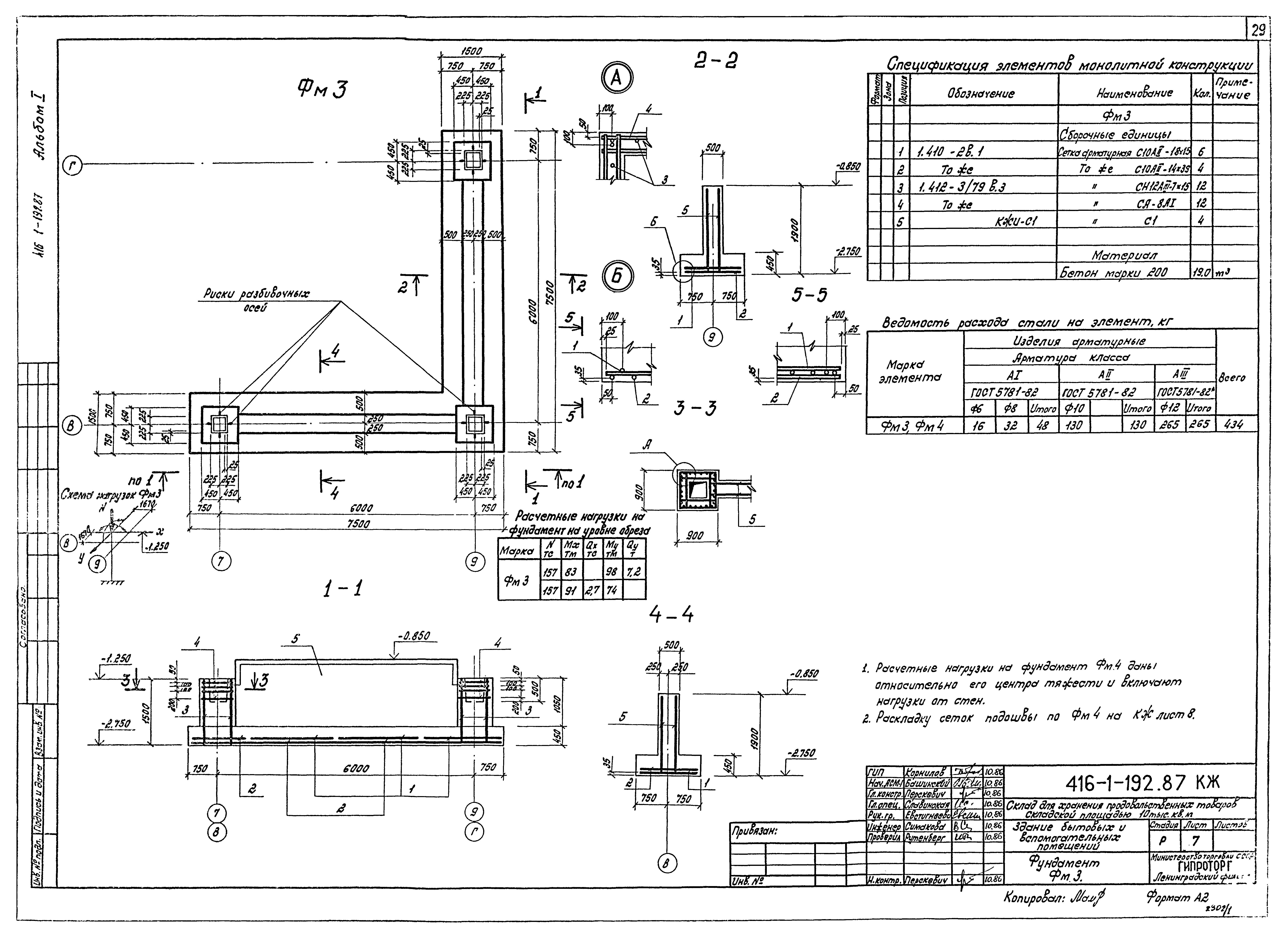 Типовой проект 416-1-192.87