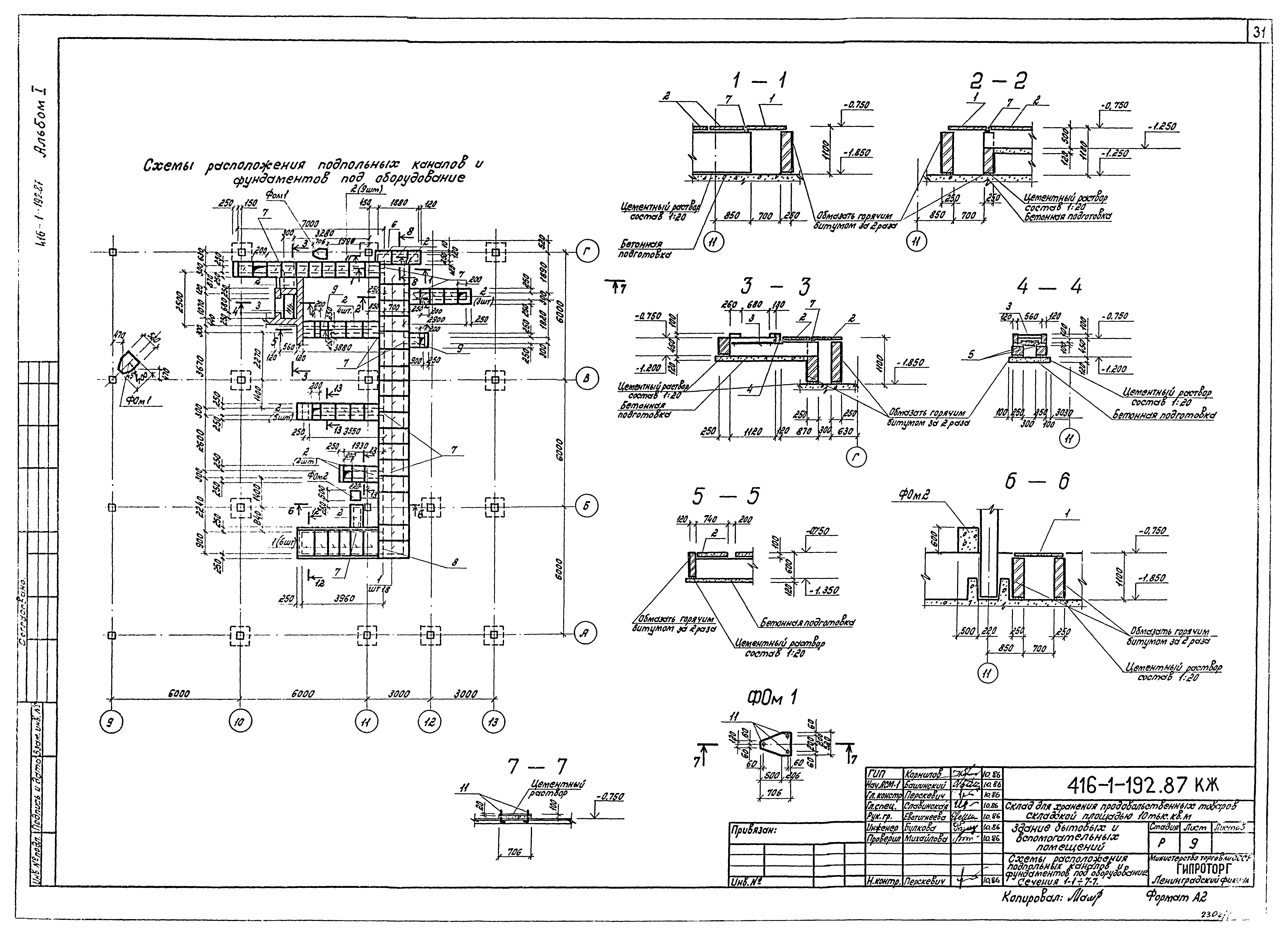 Типовой проект 416-1-192.87