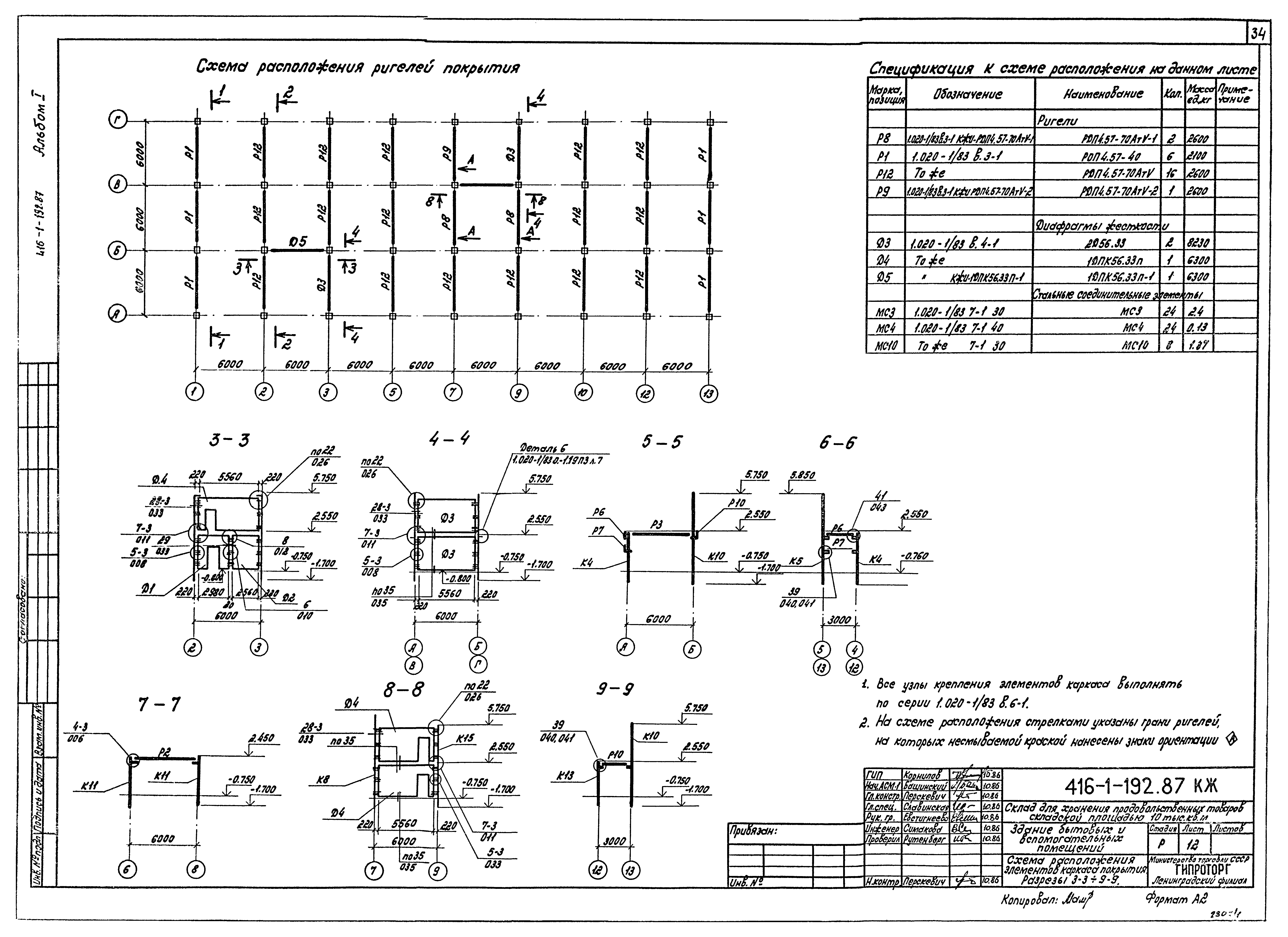 Типовой проект 416-1-192.87