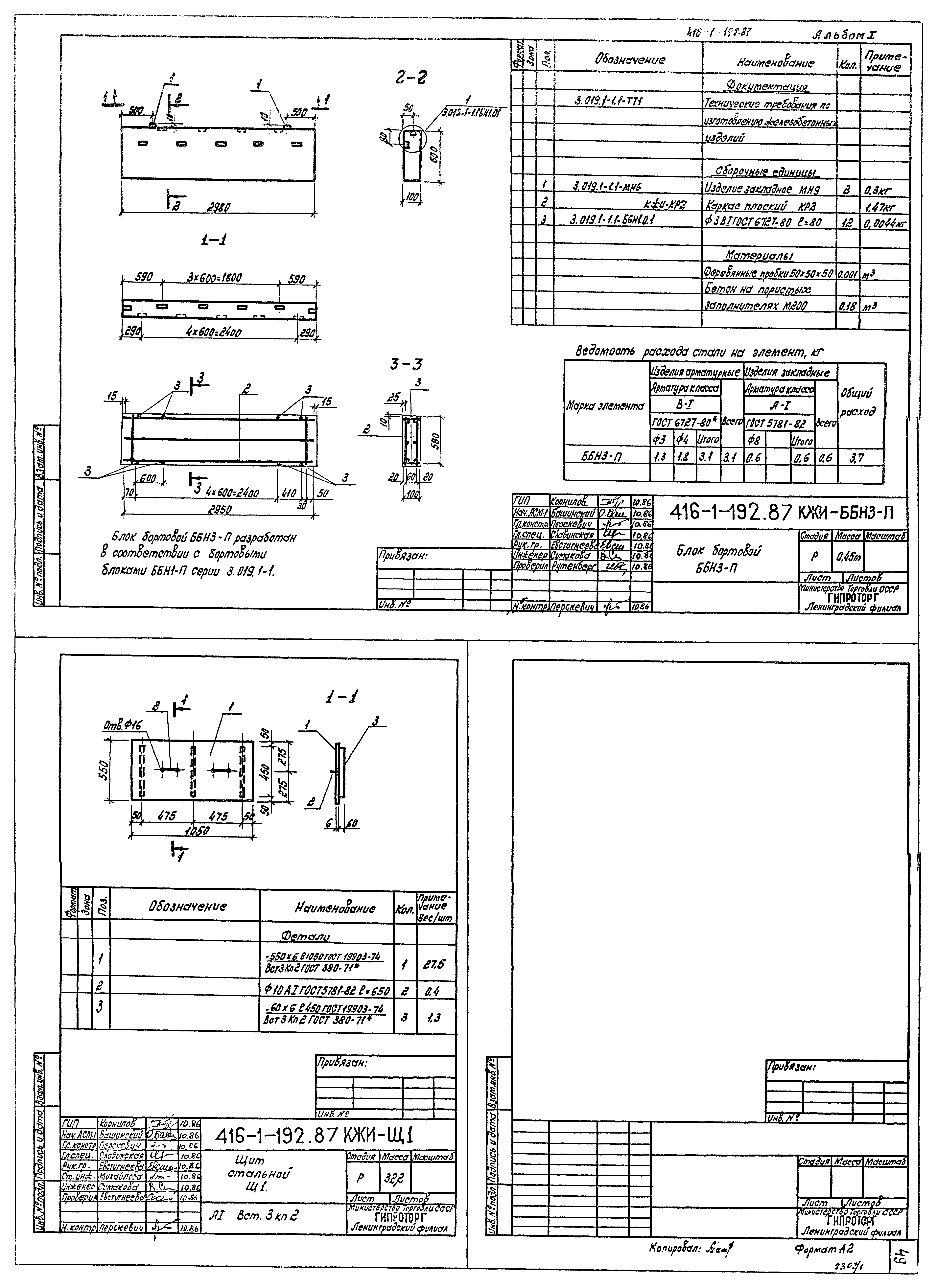 Типовой проект 416-1-192.87