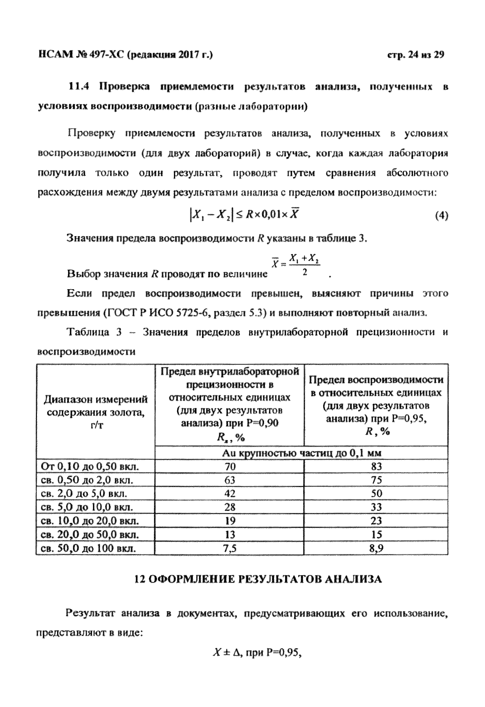 Методика НСАМ 497-ХС