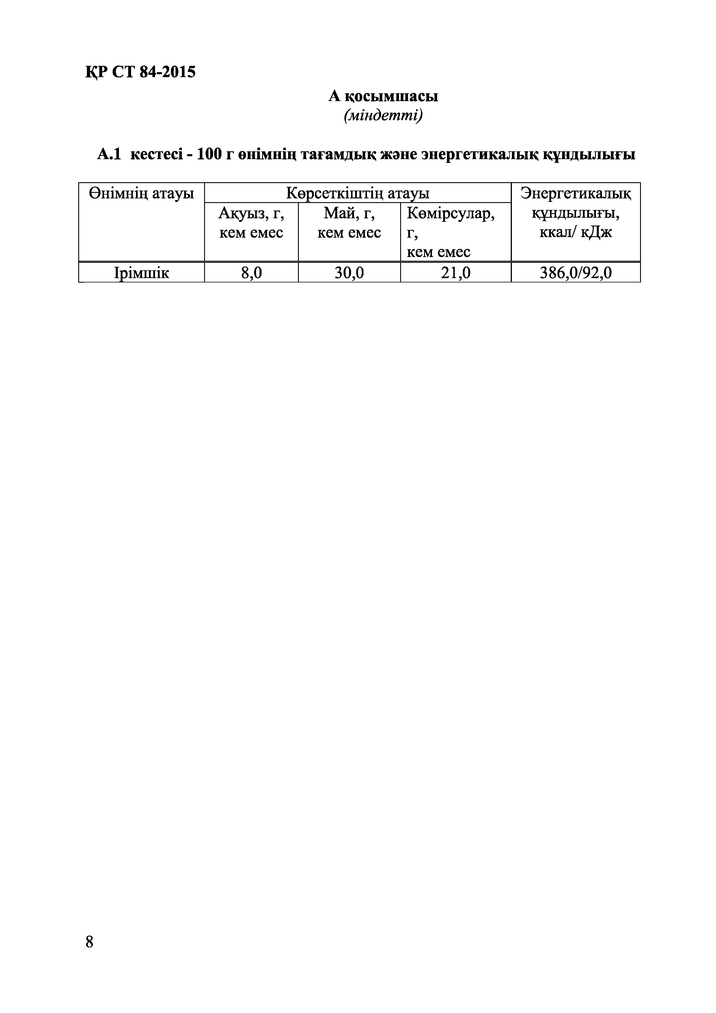 СТ РК 84-2015