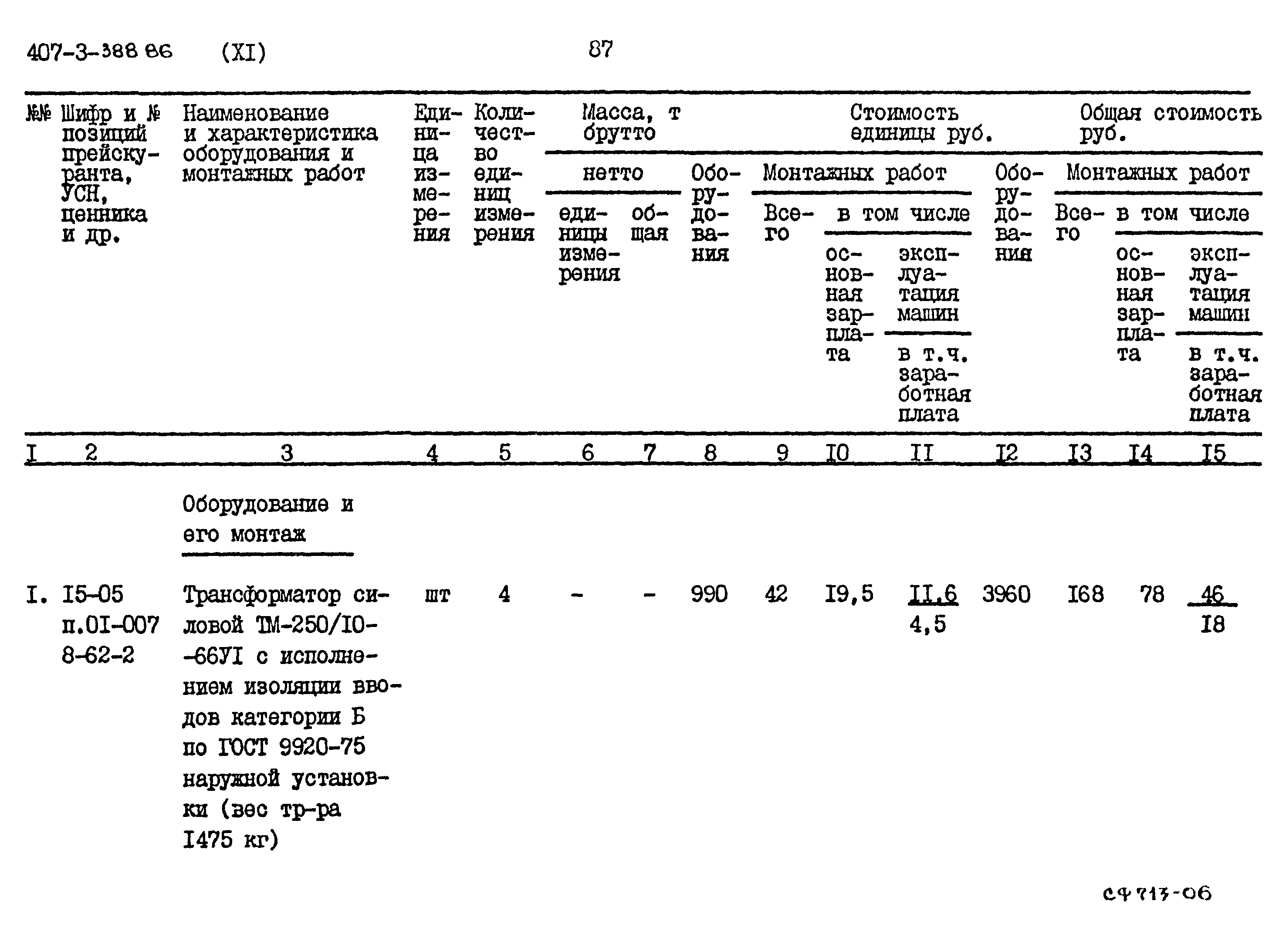 Типовой проект 407-3-388.86