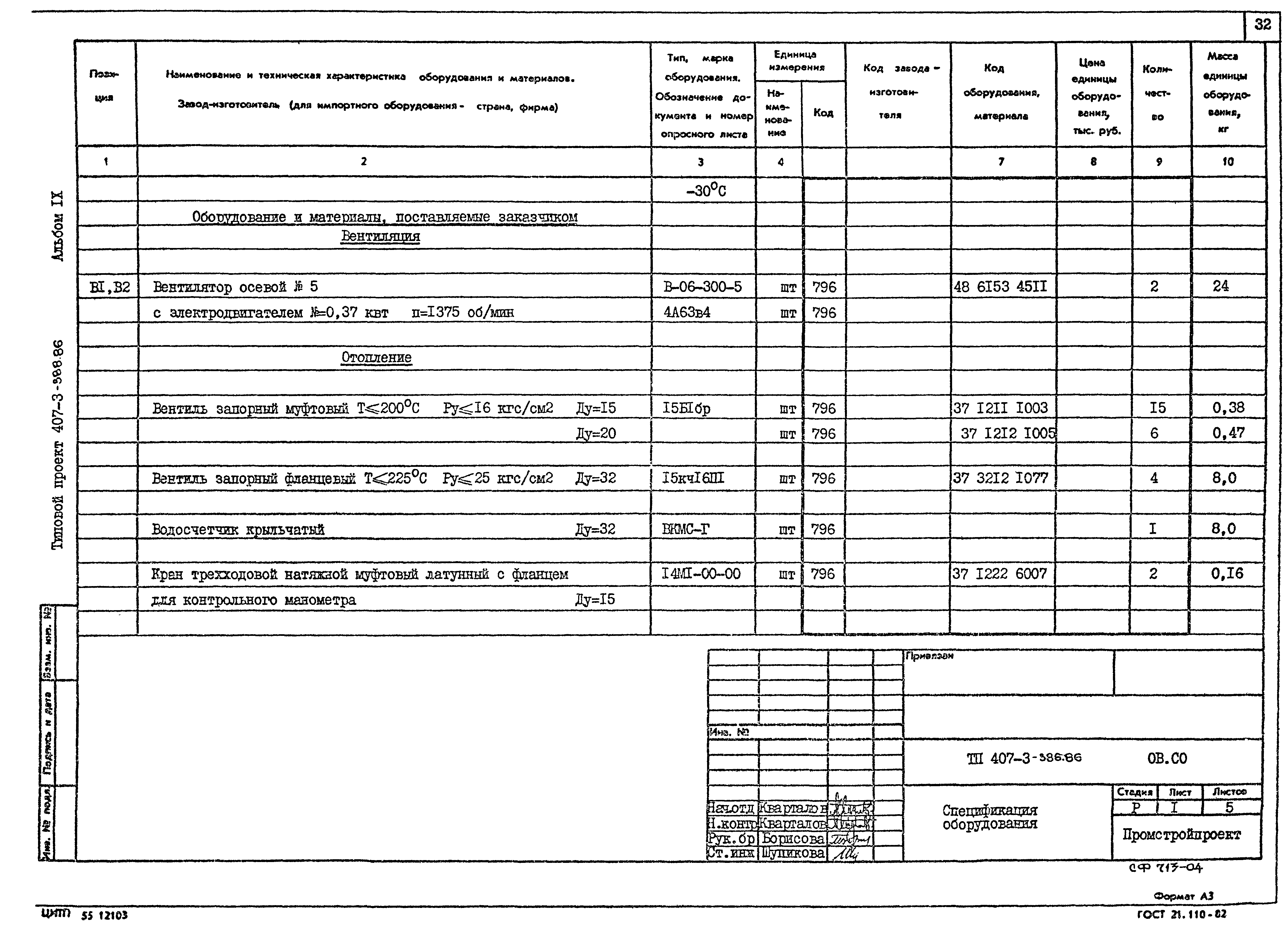 Типовой проект 407-3-388.86