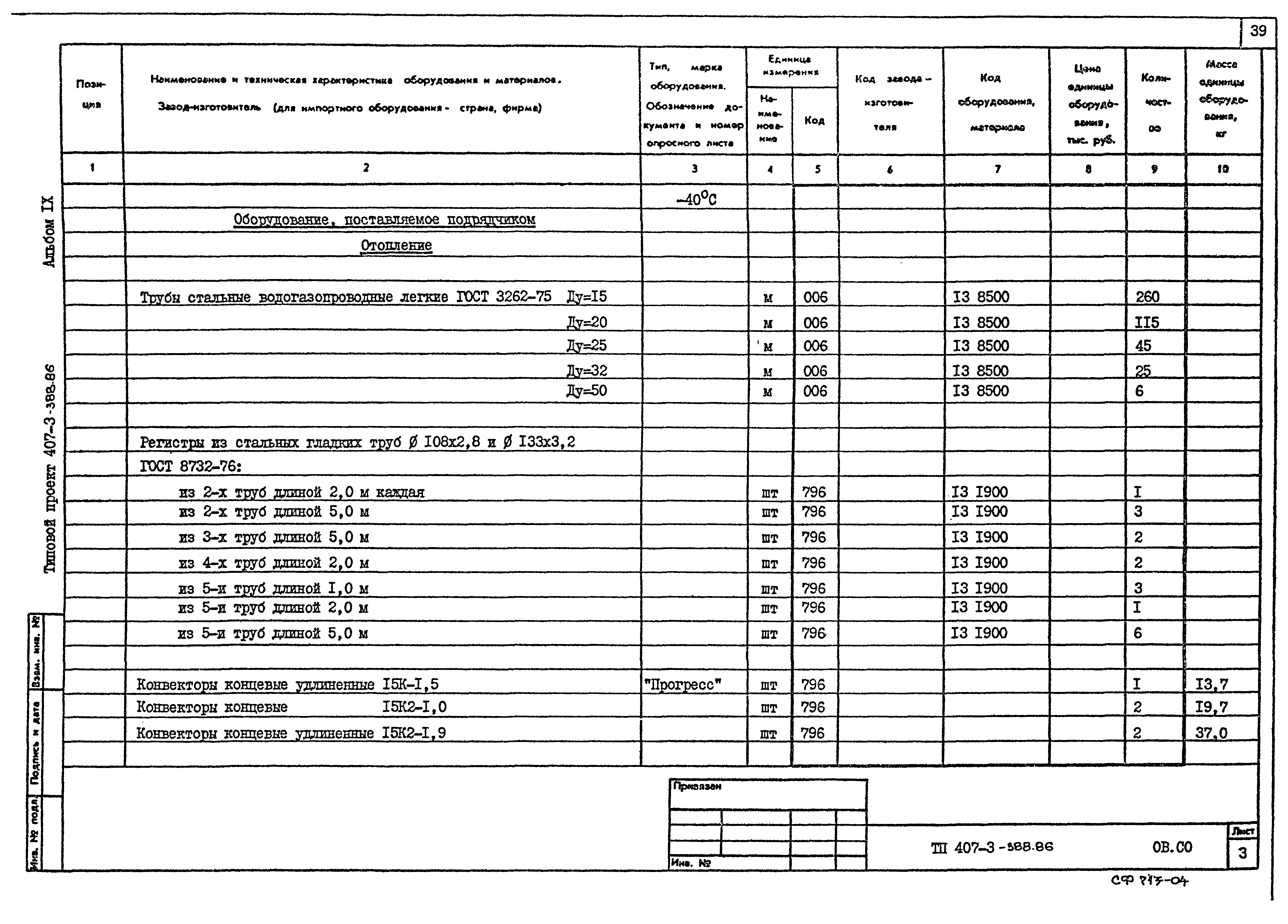 Типовой проект 407-3-388.86