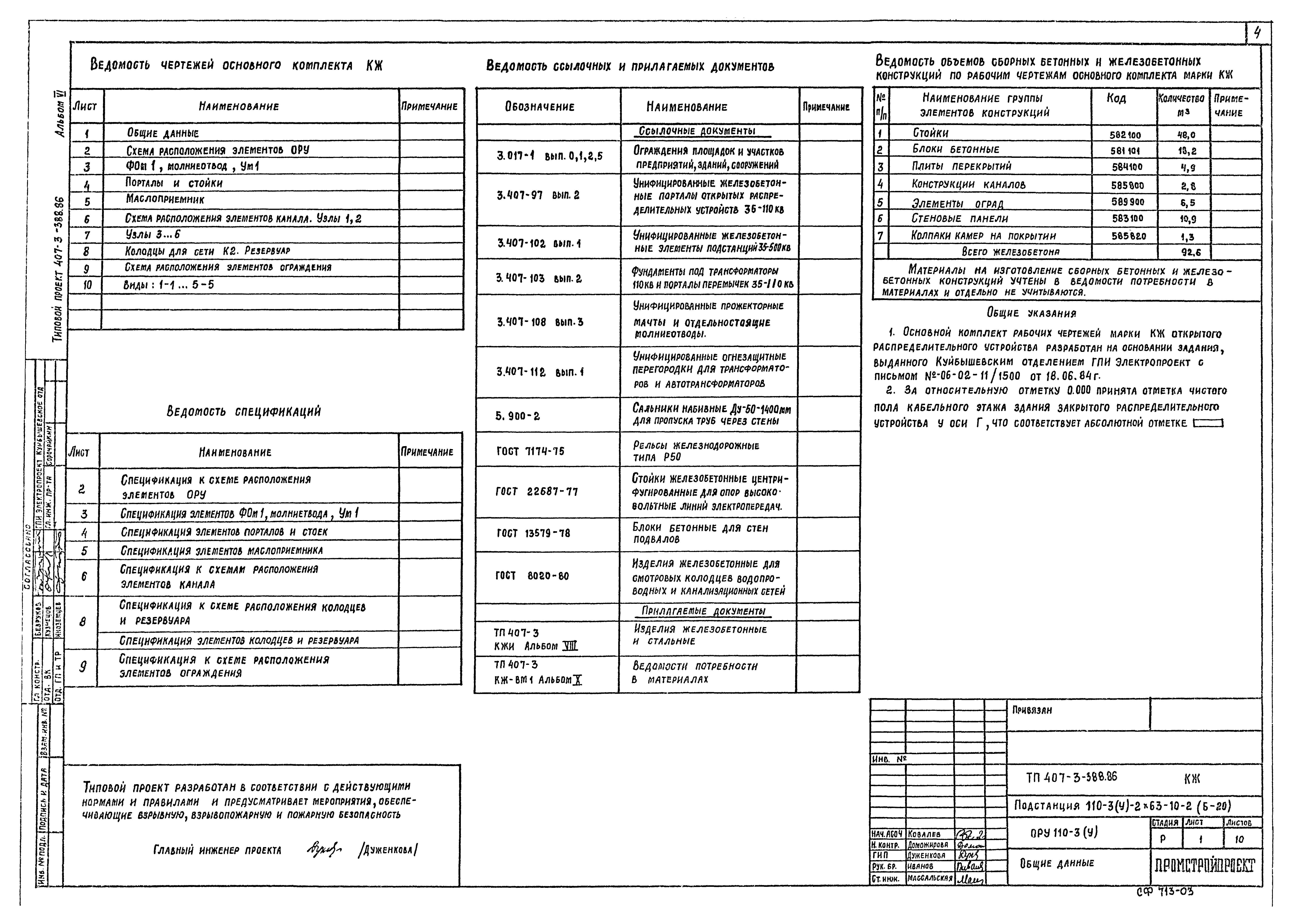 Типовой проект 407-3-388.86