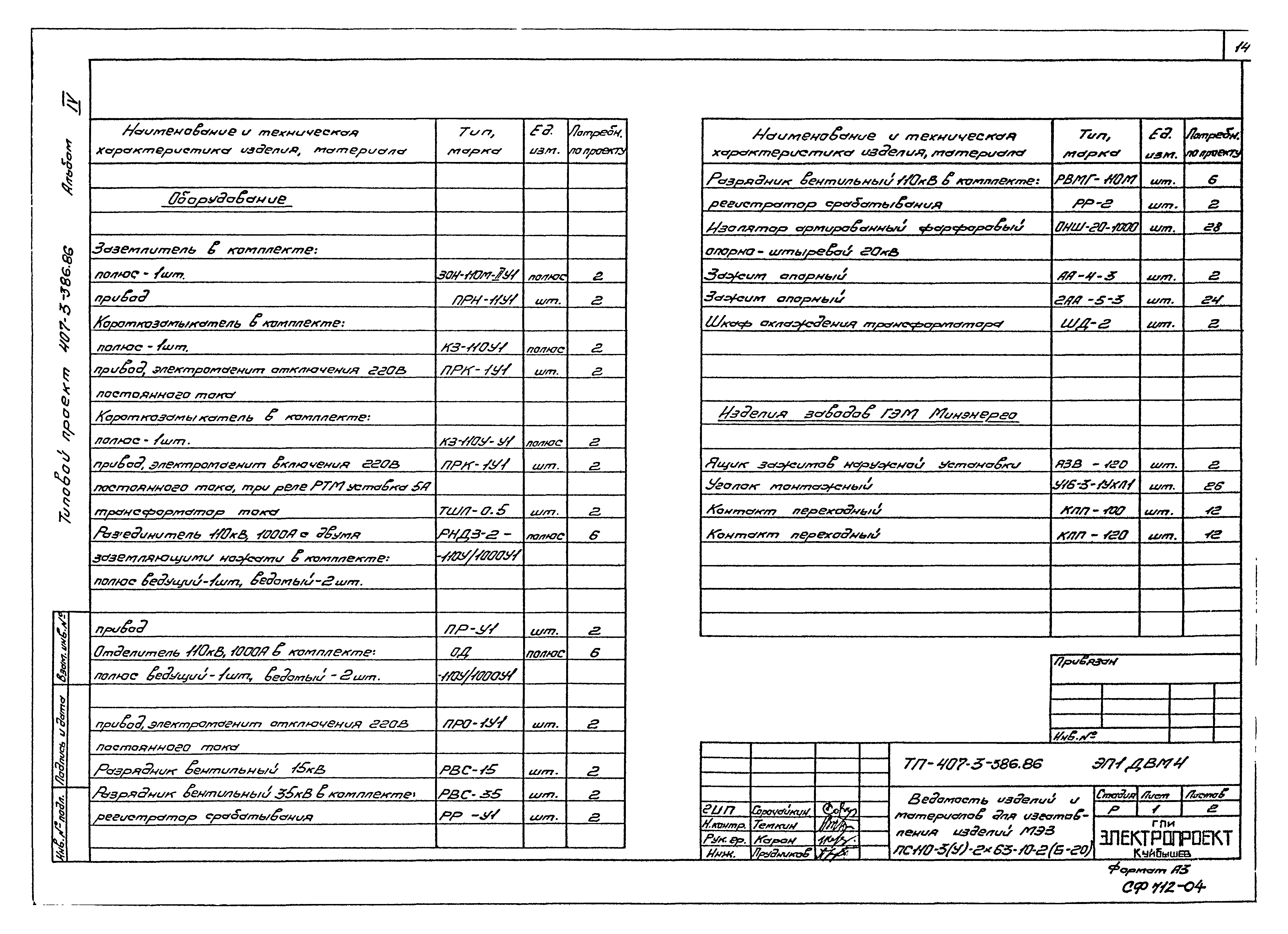 Типовой проект 407-3-387.86
