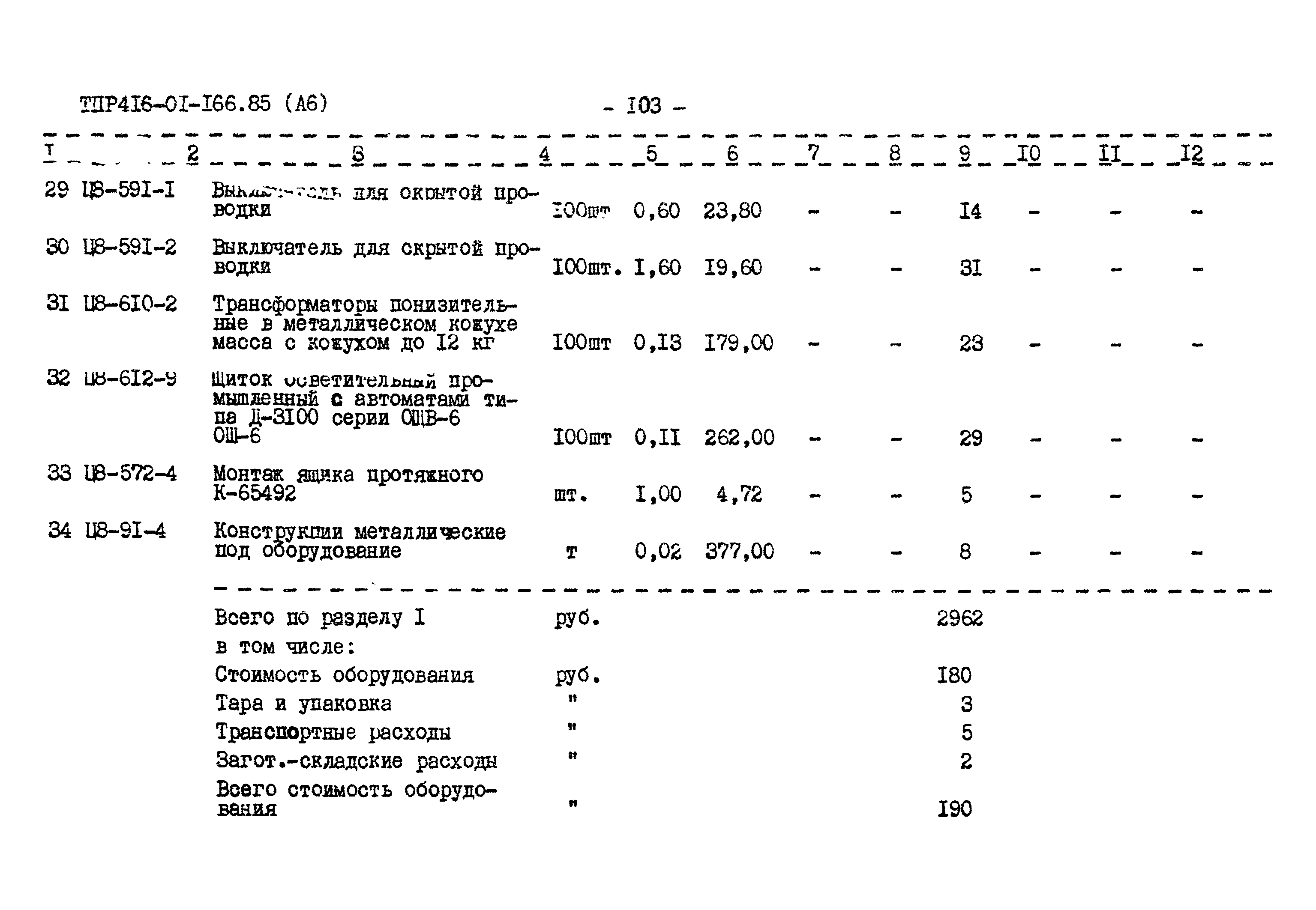 Типовые проектные решения 416-01-166.85