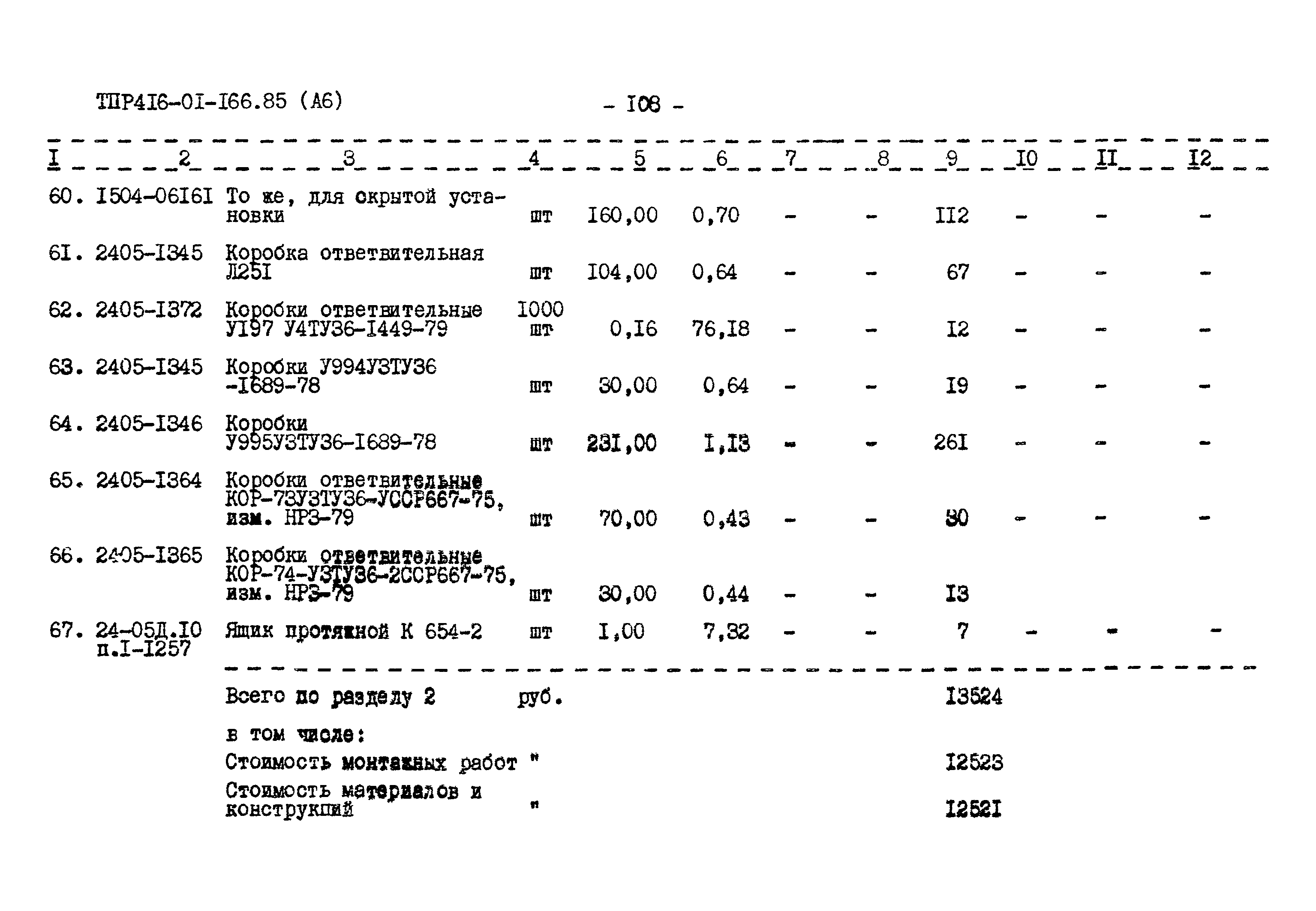 Типовые проектные решения 416-01-166.85