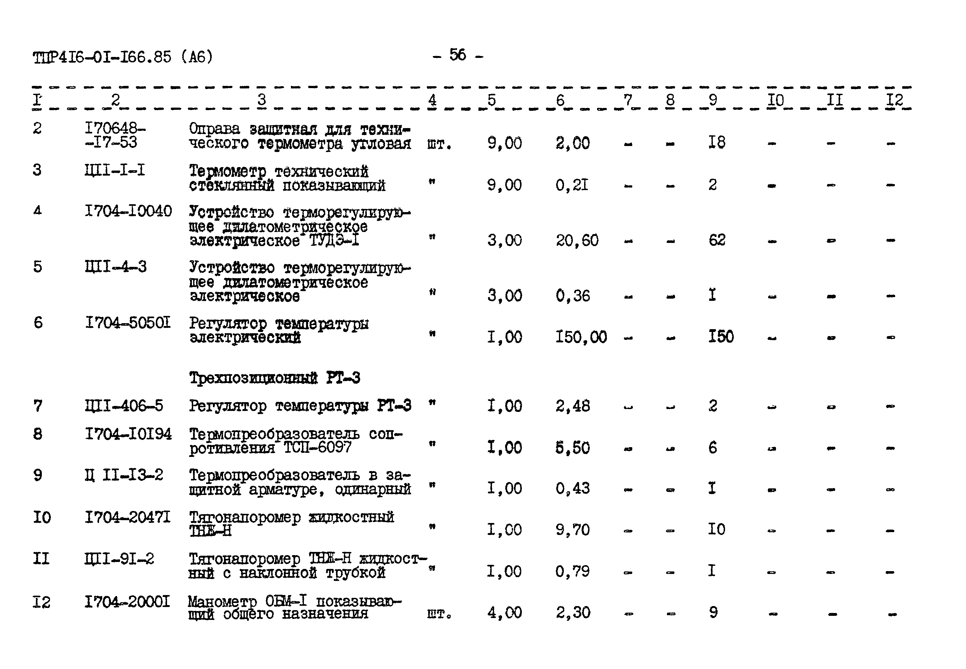 Типовые проектные решения 416-01-166.85