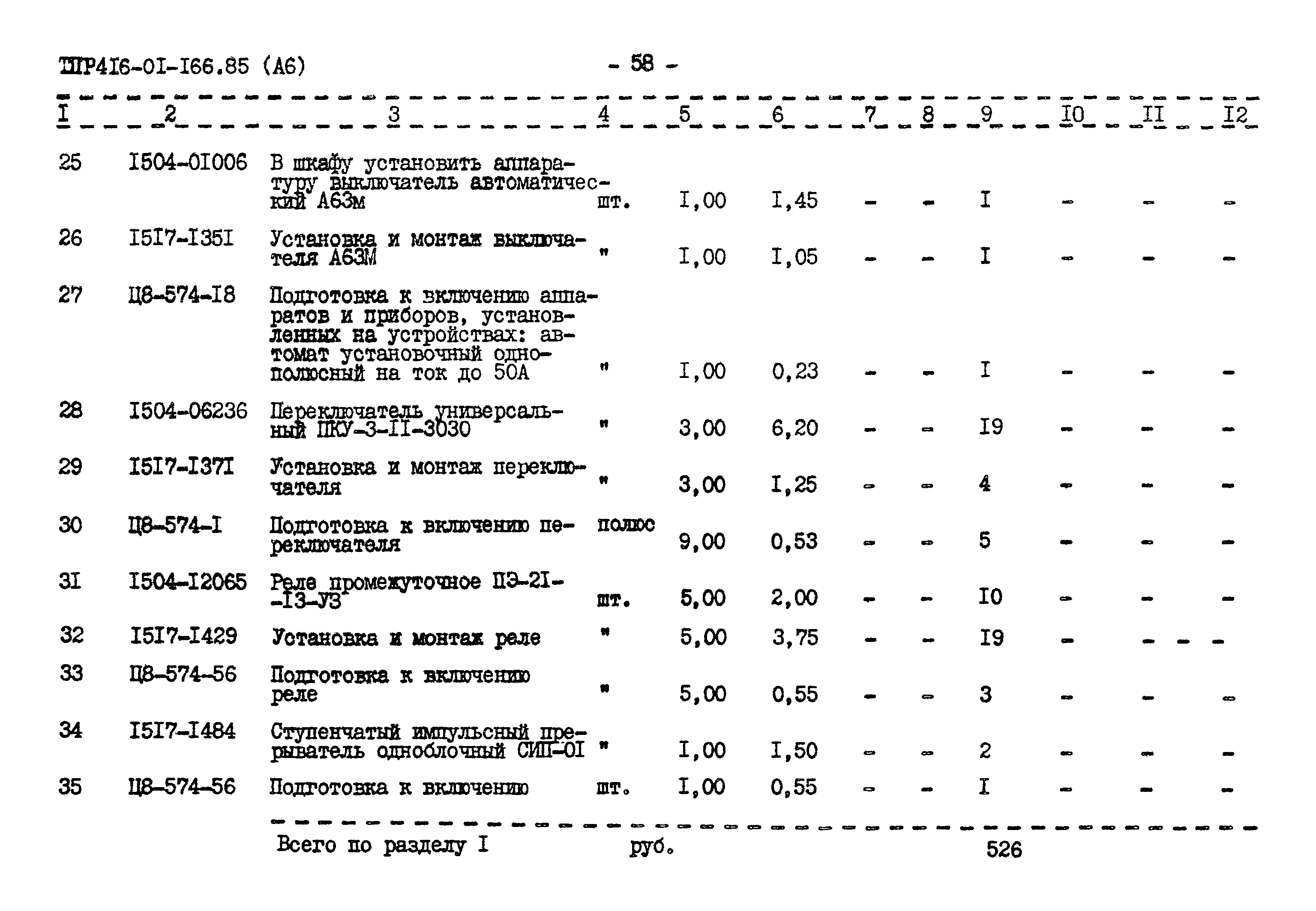 Типовые проектные решения 416-01-166.85