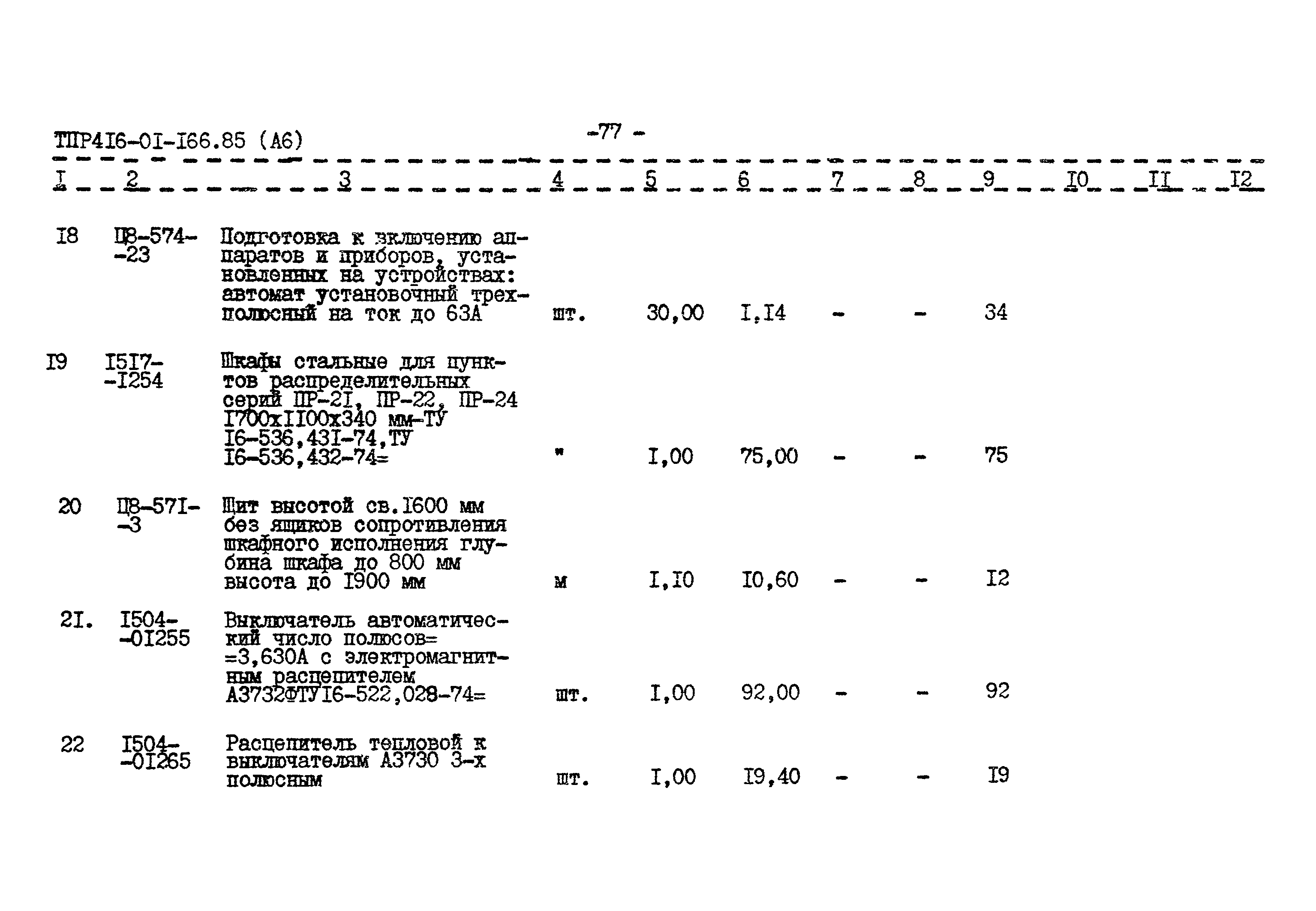 Типовые проектные решения 416-01-166.85