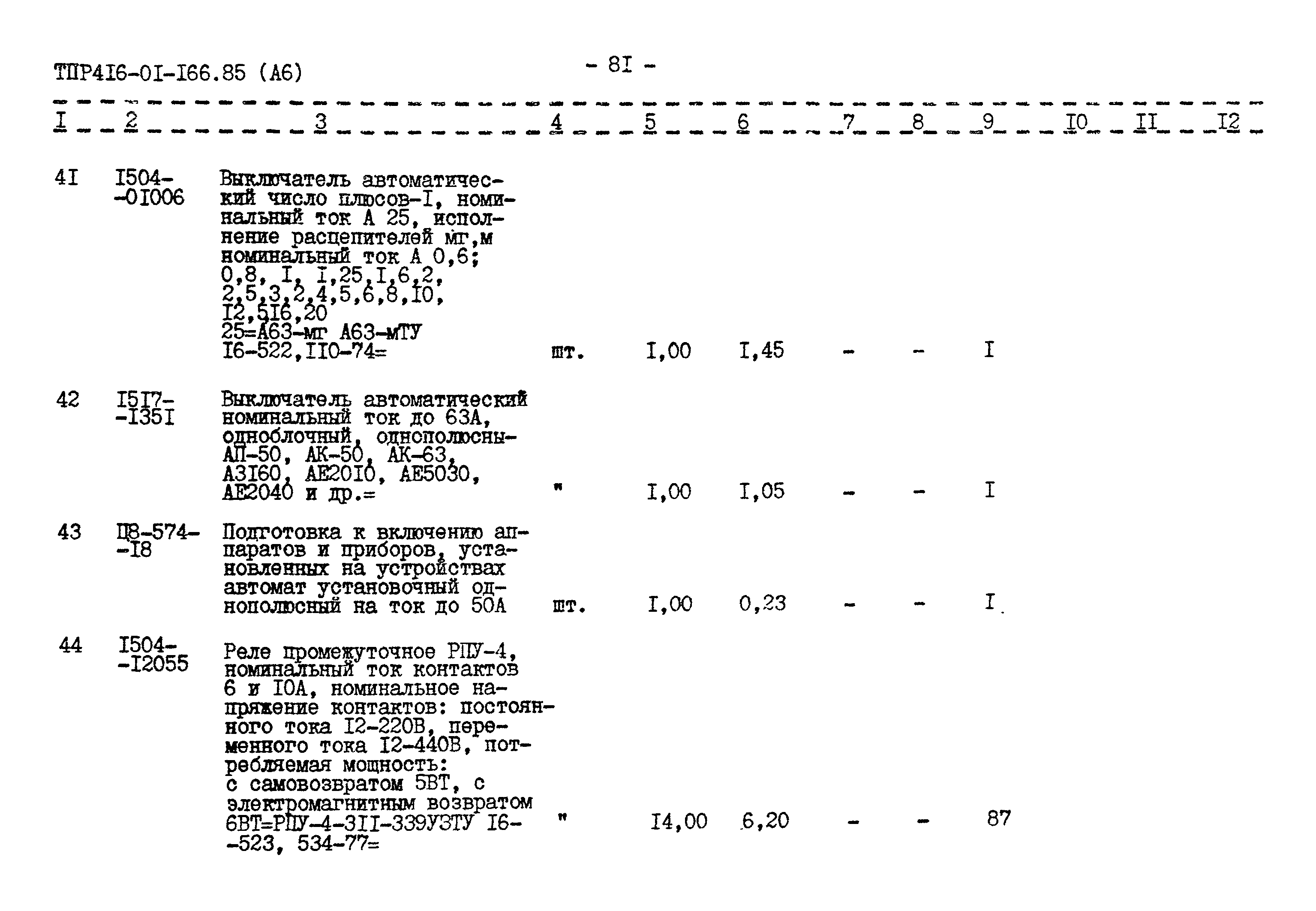 Типовые проектные решения 416-01-166.85