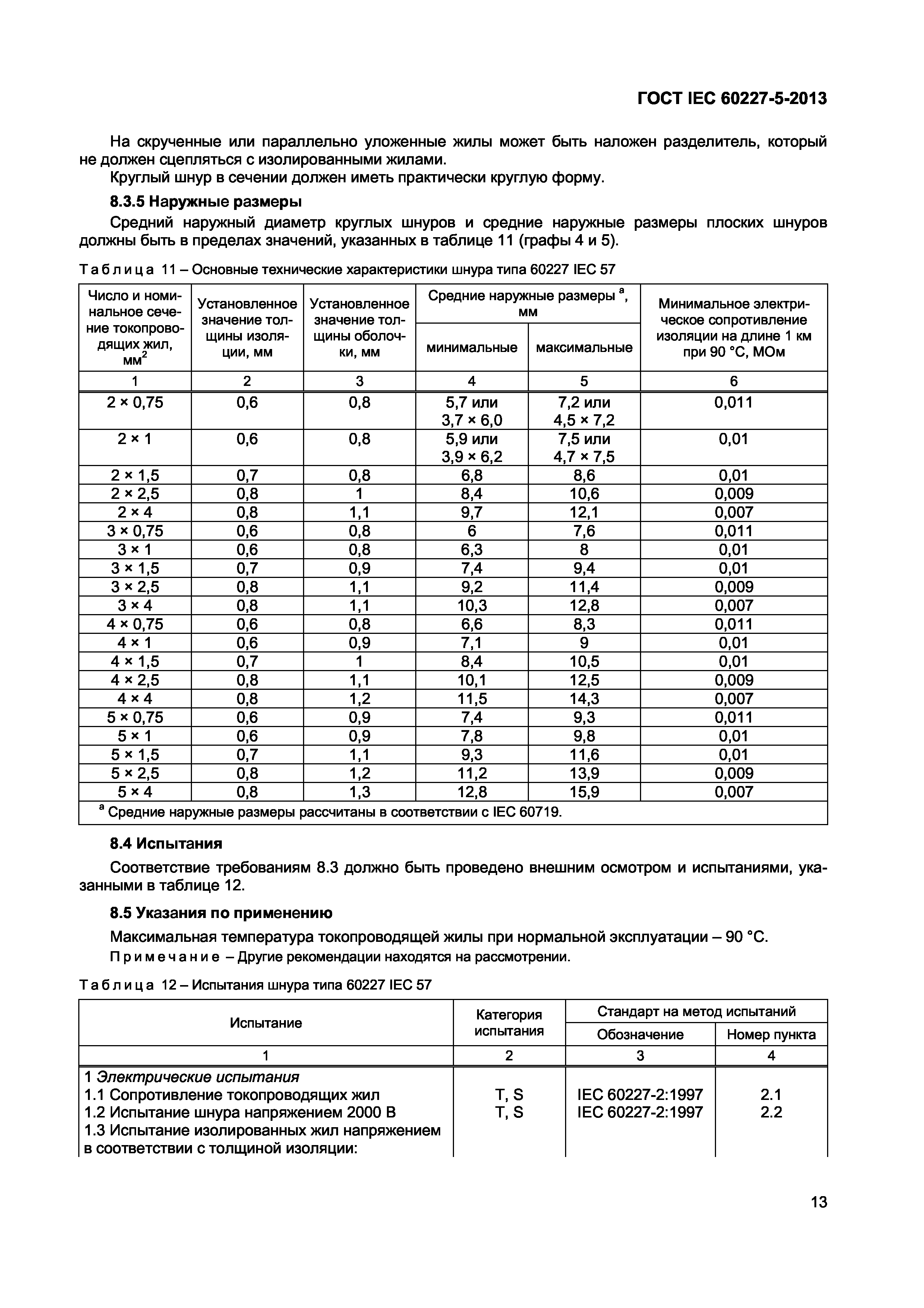 ГОСТ IEC 60227-5-2013