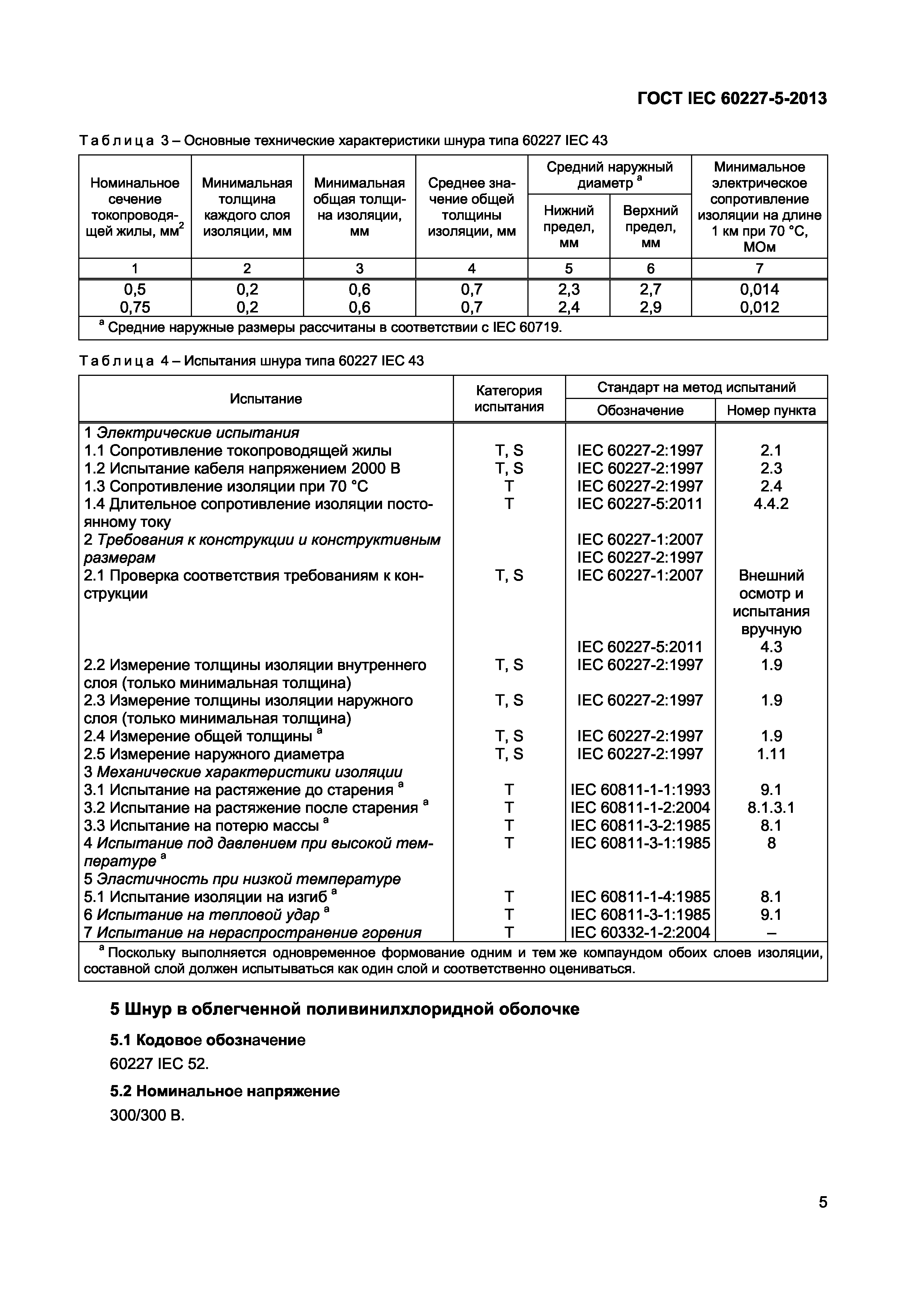 ГОСТ IEC 60227-5-2013