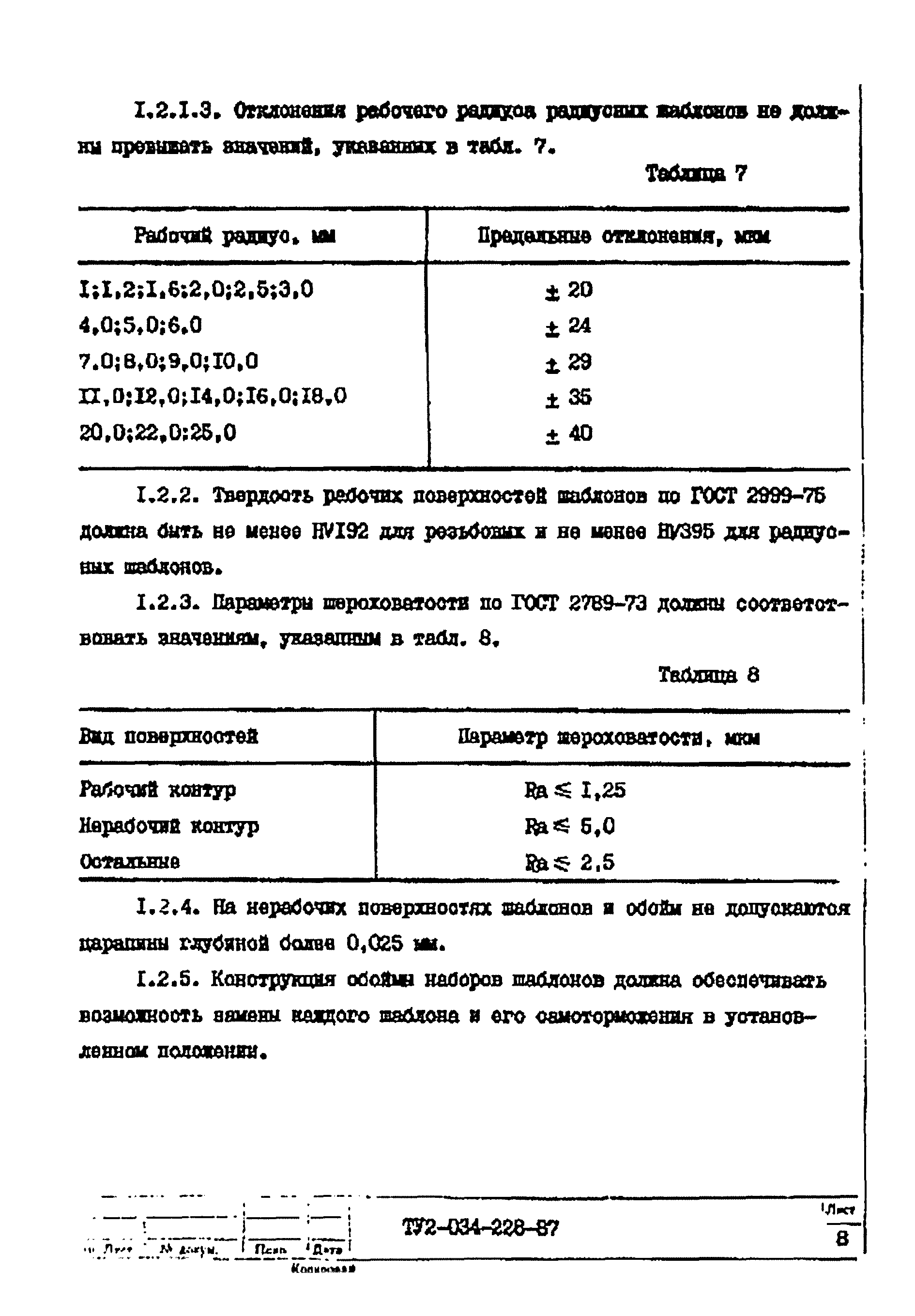 Шаблоны резьбовые ГОСТ 519-77