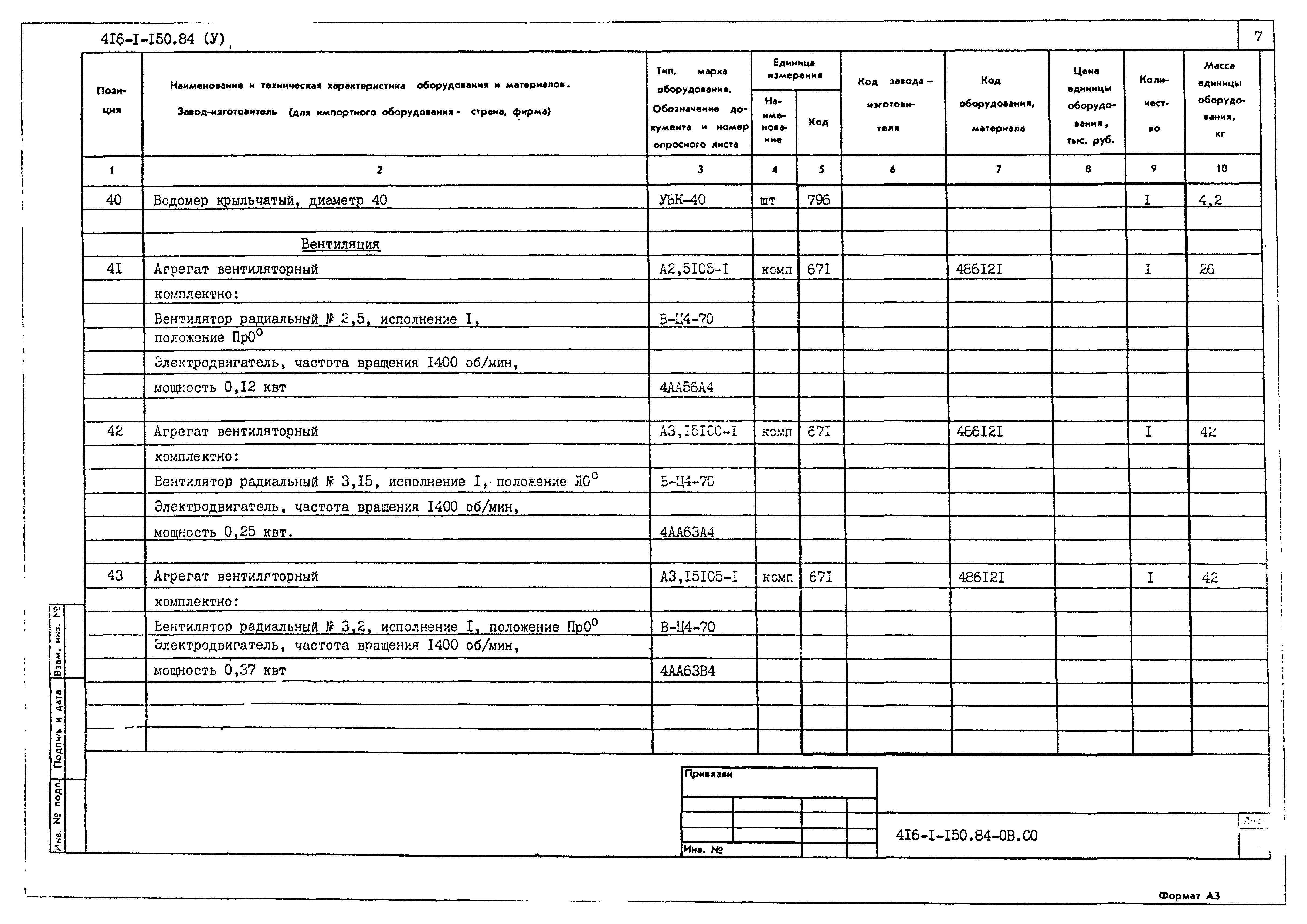 Типовой проект 416-1-150.84
