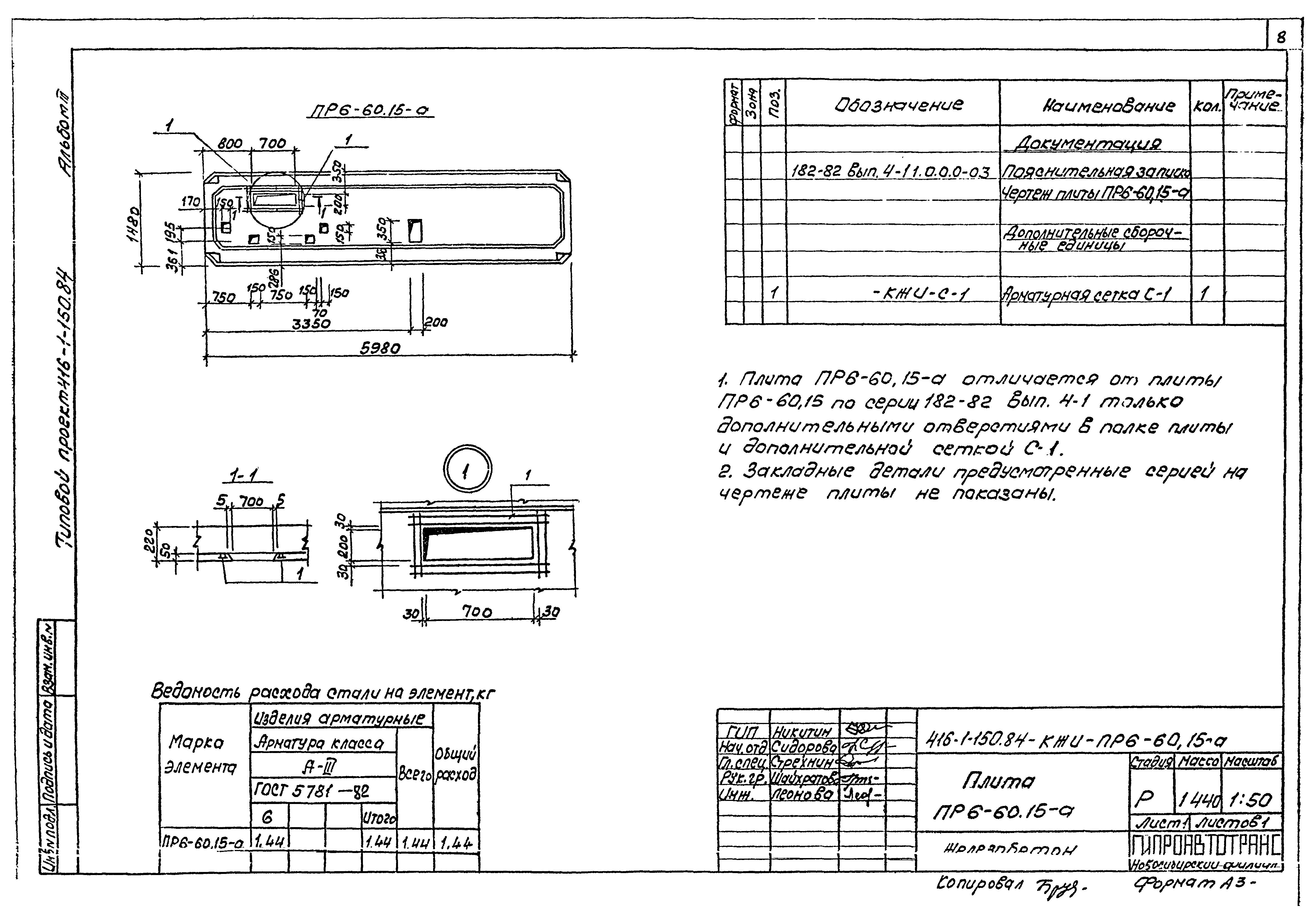 Типовой проект 416-1-150.84