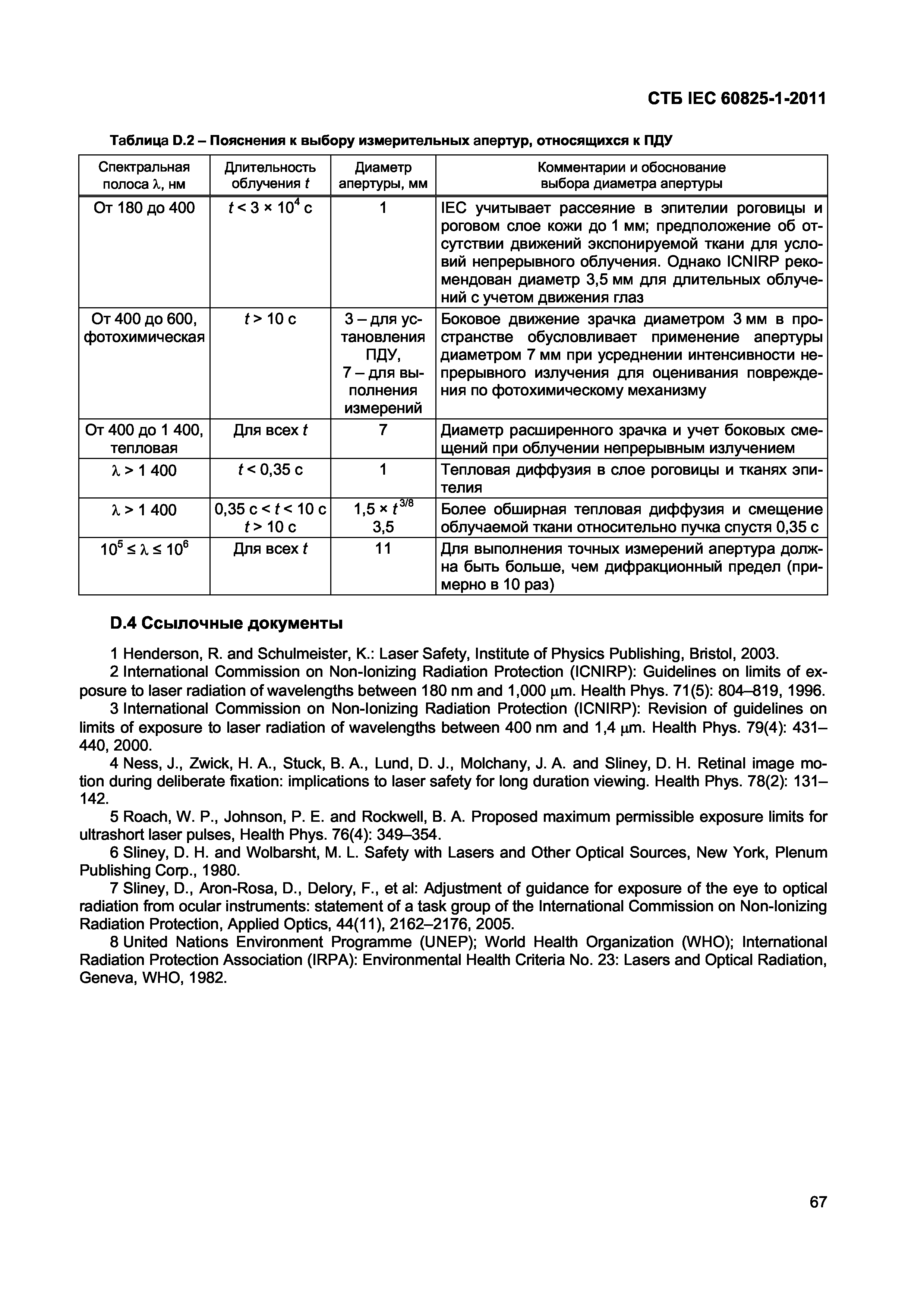 СТБ IEC 60825-1-2011