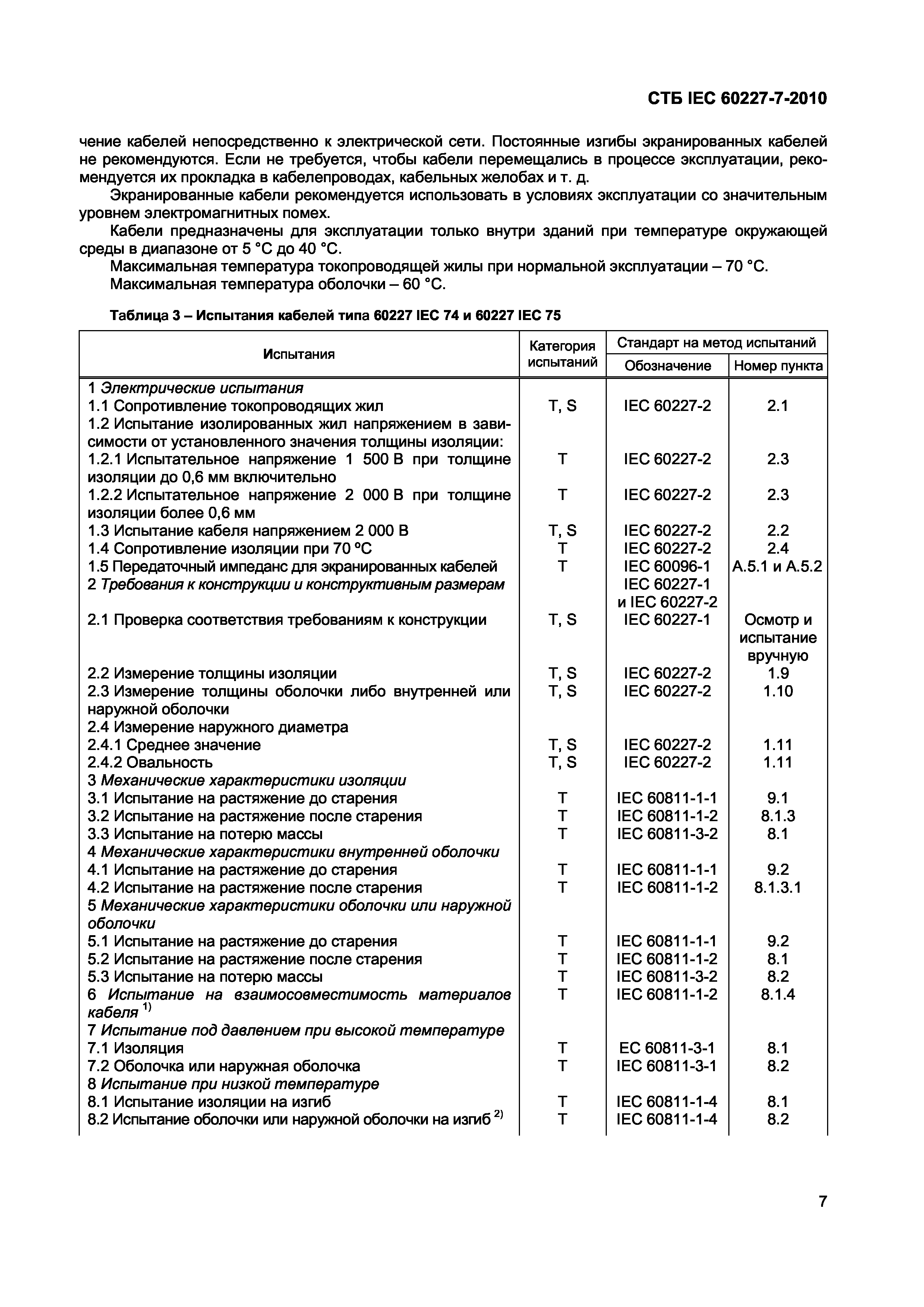 СТБ IEC 60227-7-2010