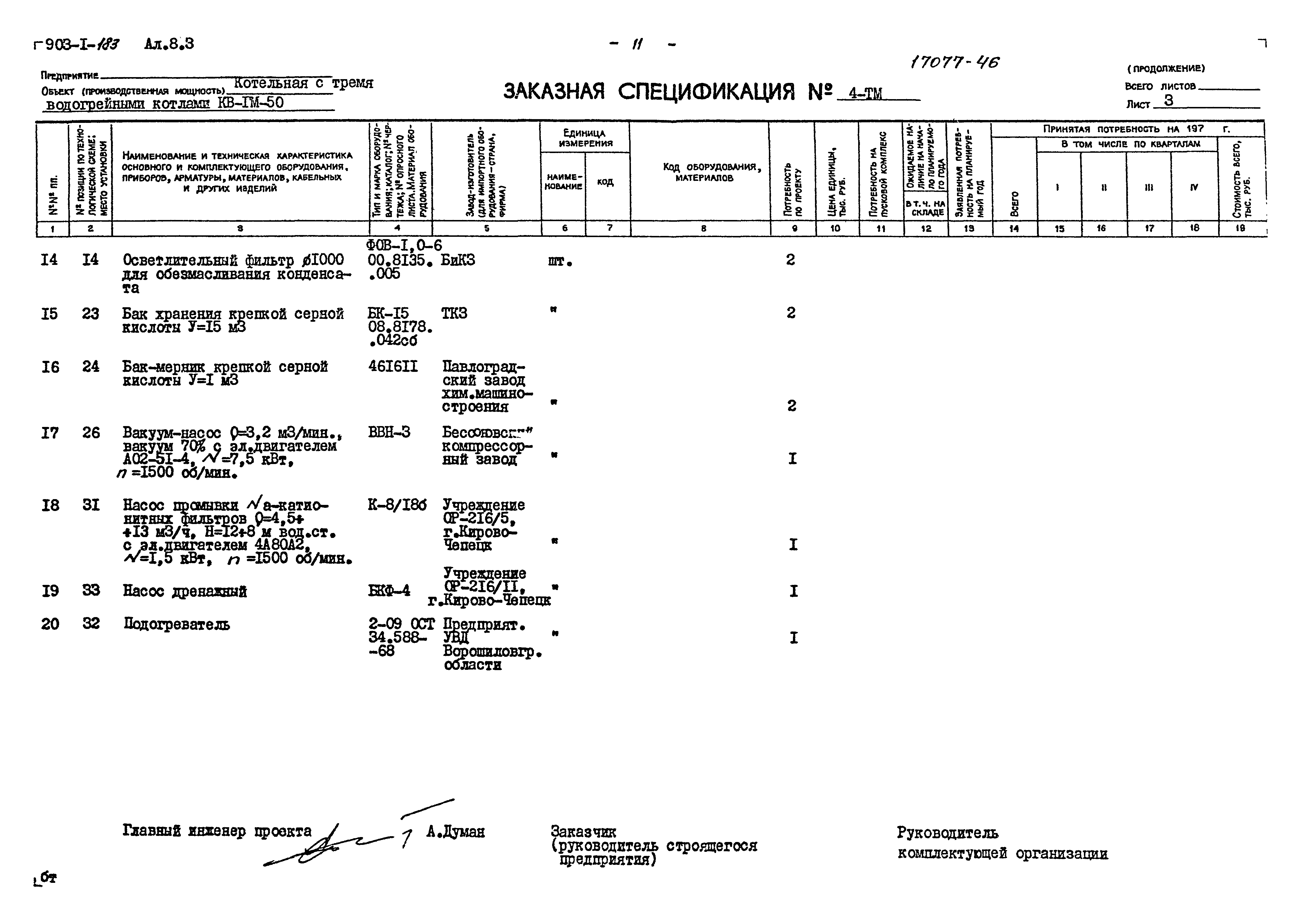 Типовой проект 903-1-183
