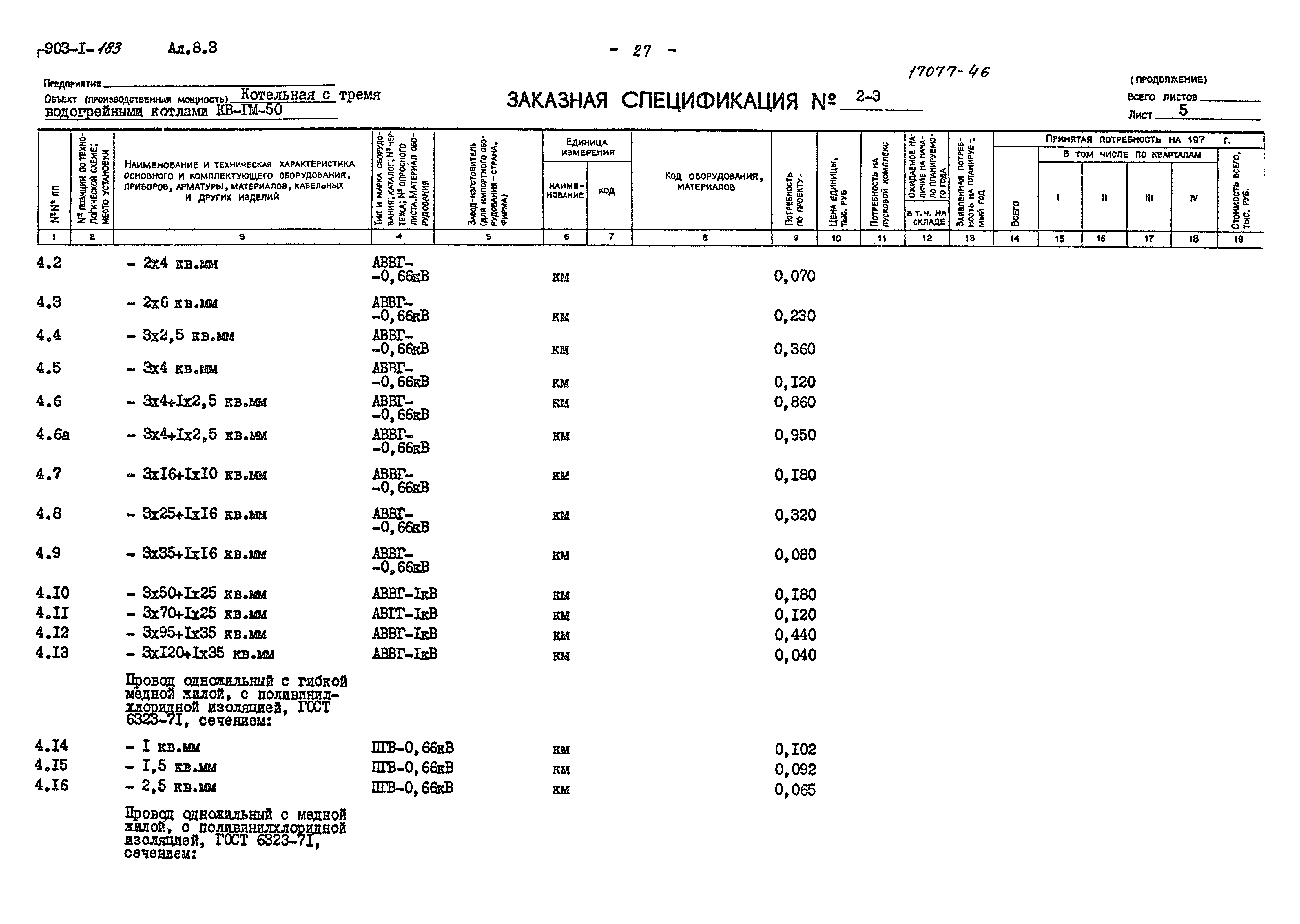 Типовой проект 903-1-183