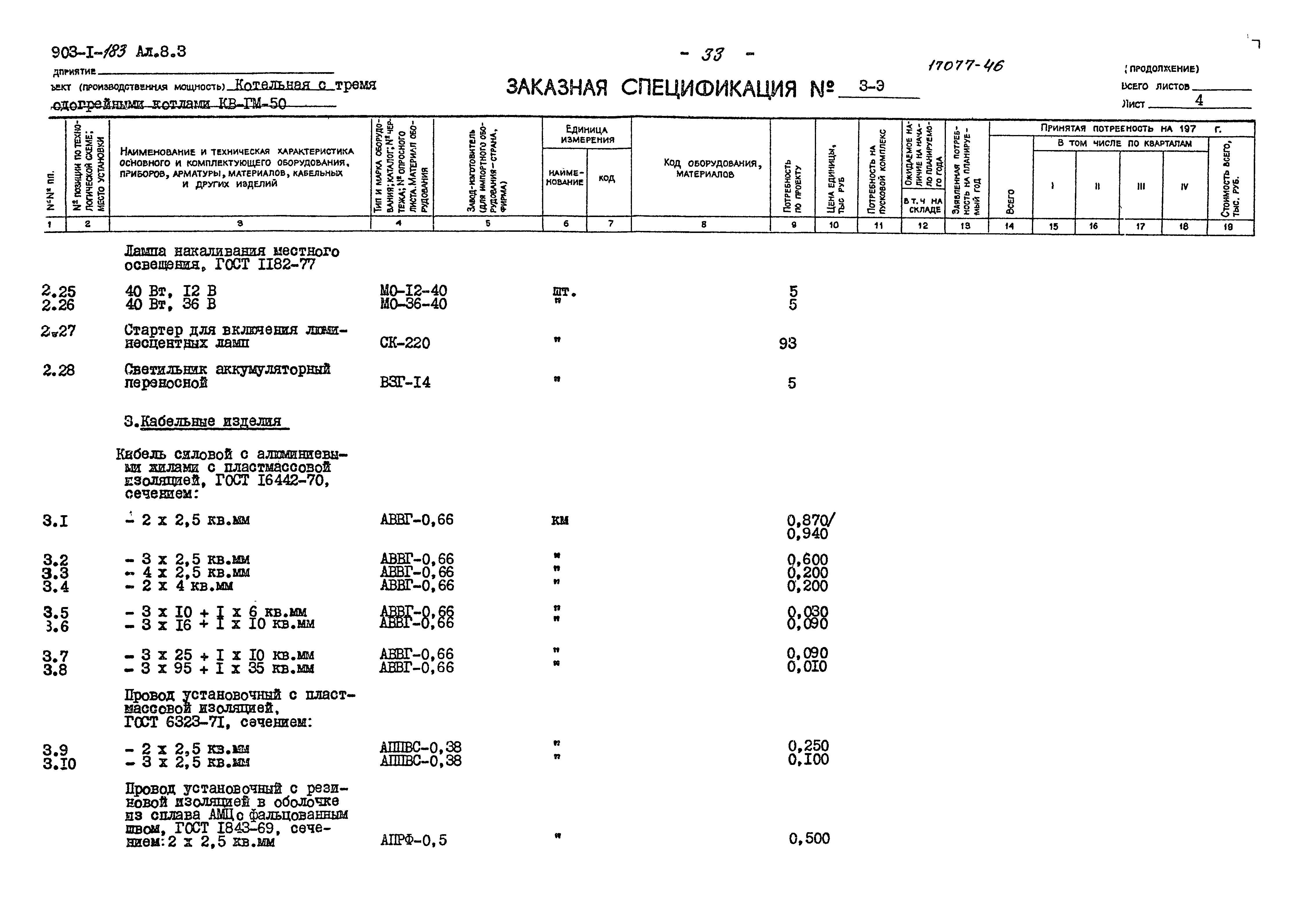 Типовой проект 903-1-183