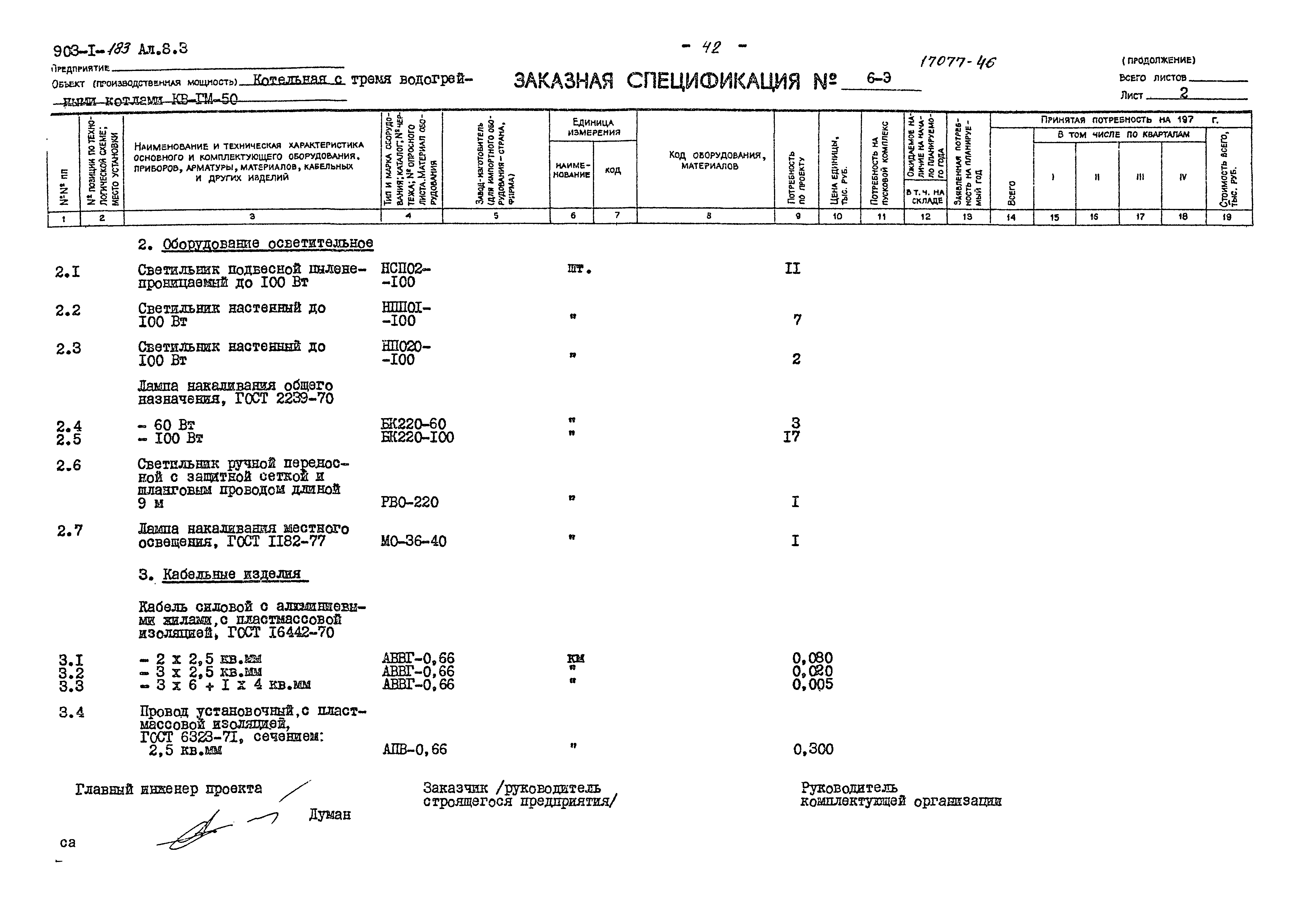 Типовой проект 903-1-183
