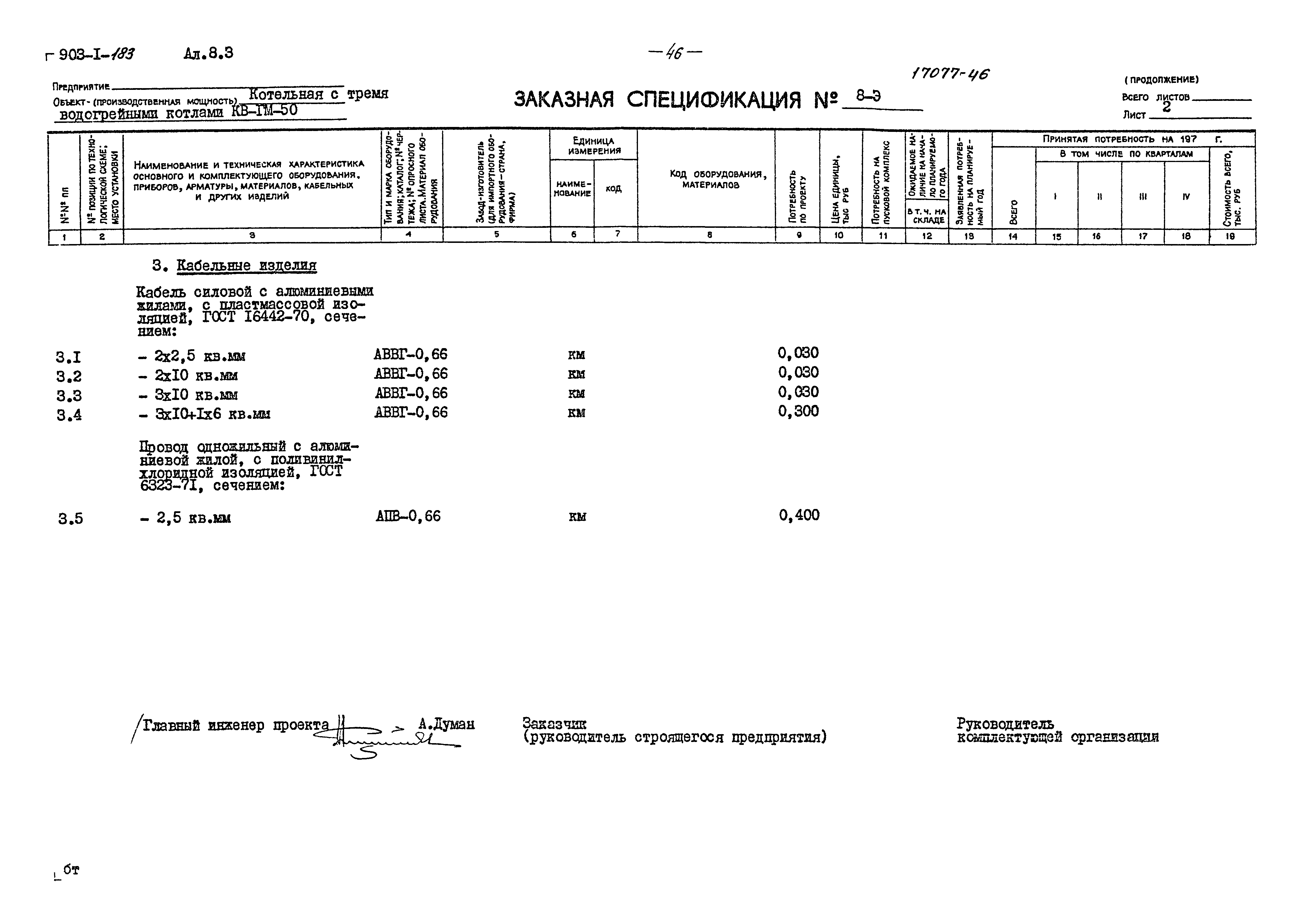 Типовой проект 903-1-183