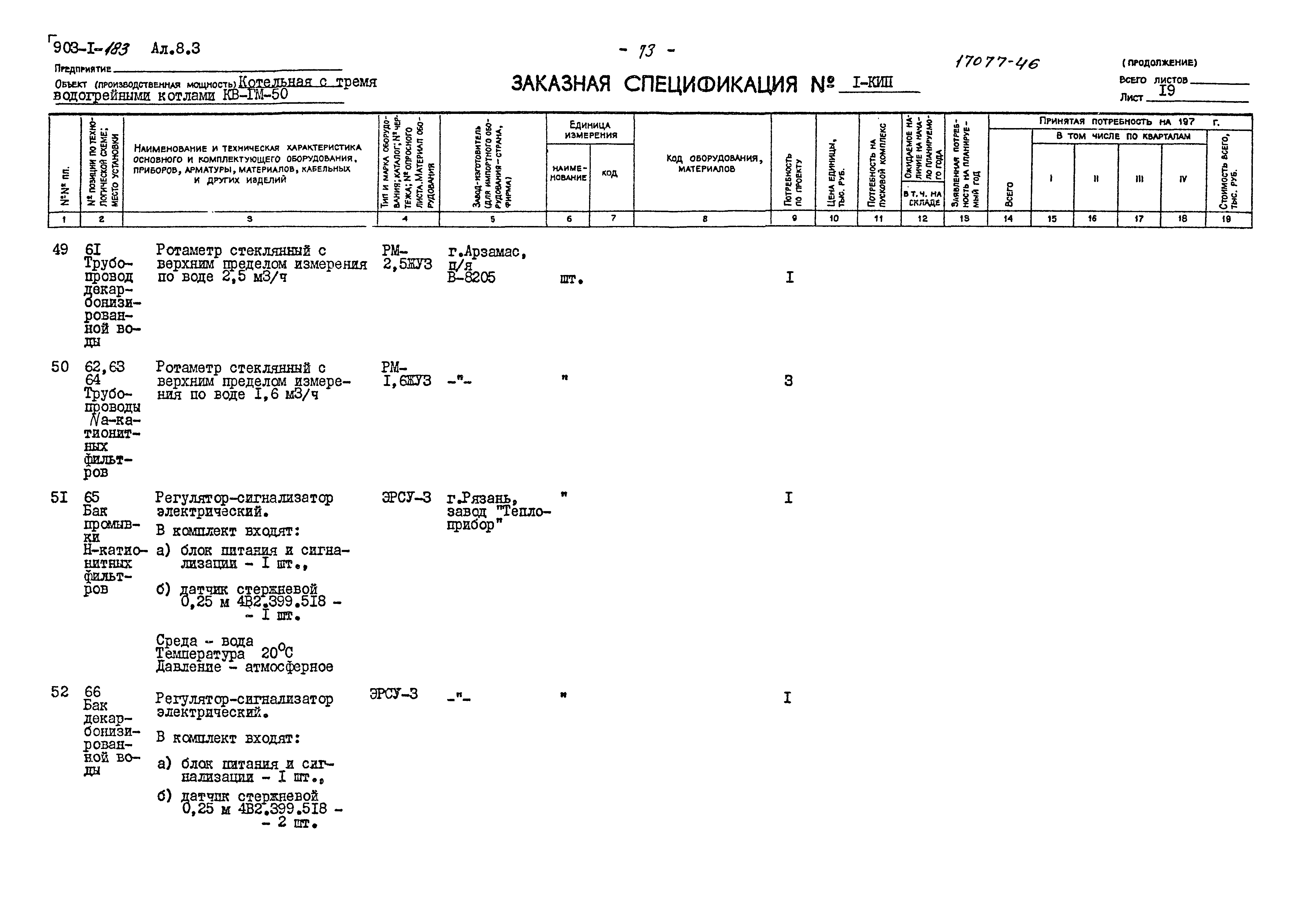 Типовой проект 903-1-183